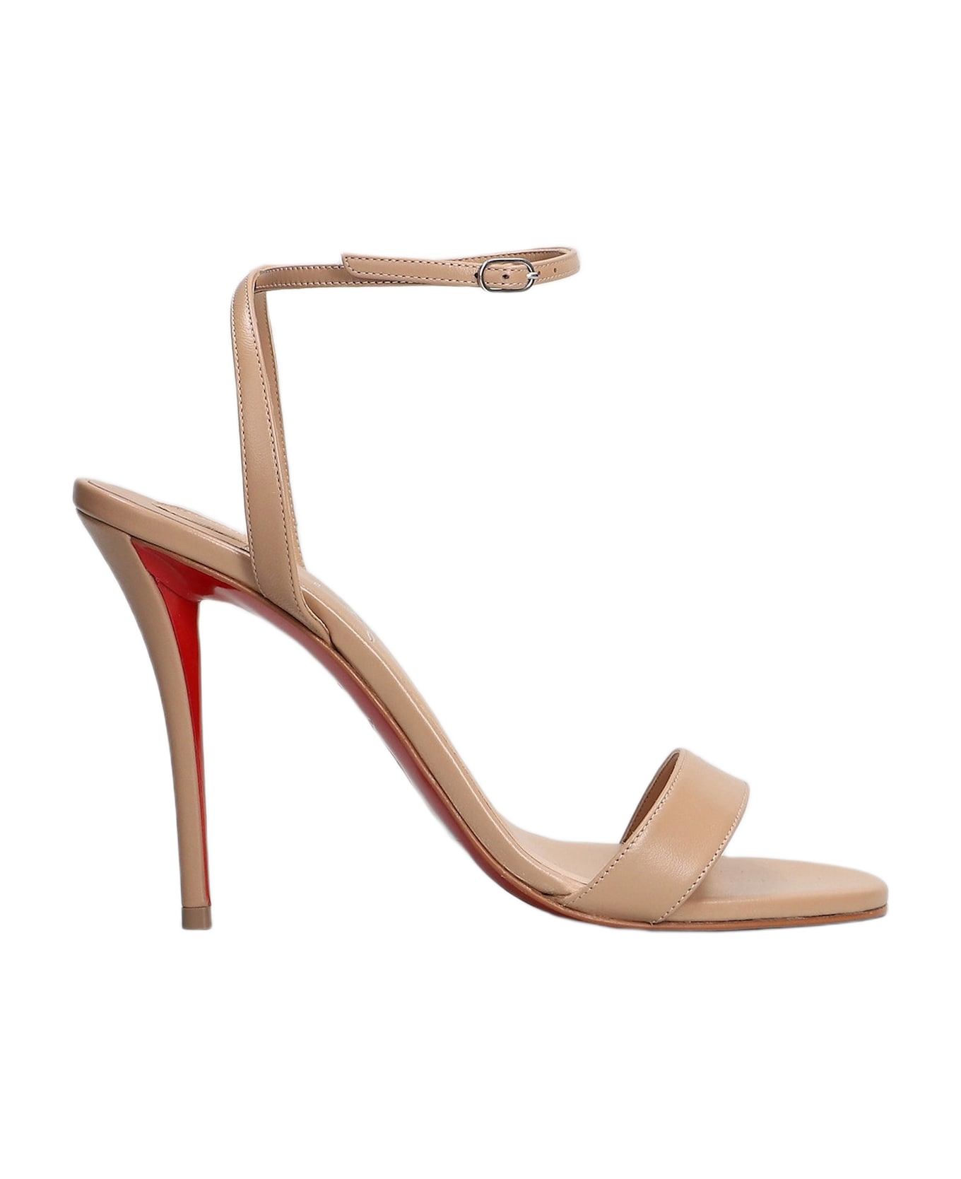 Christian Louboutin Miss Z Sandal 100 Sandals In Powder Leather - powder