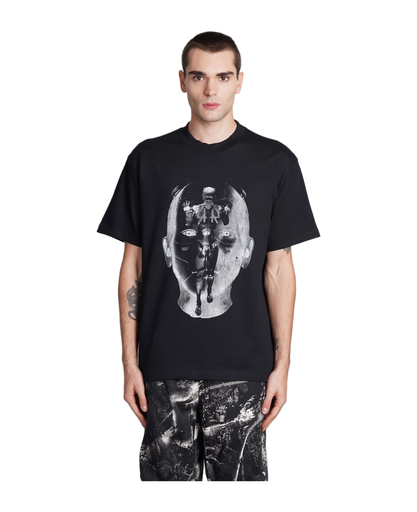 44 Label Group Consciousness T-shirt In Black Cotton - black