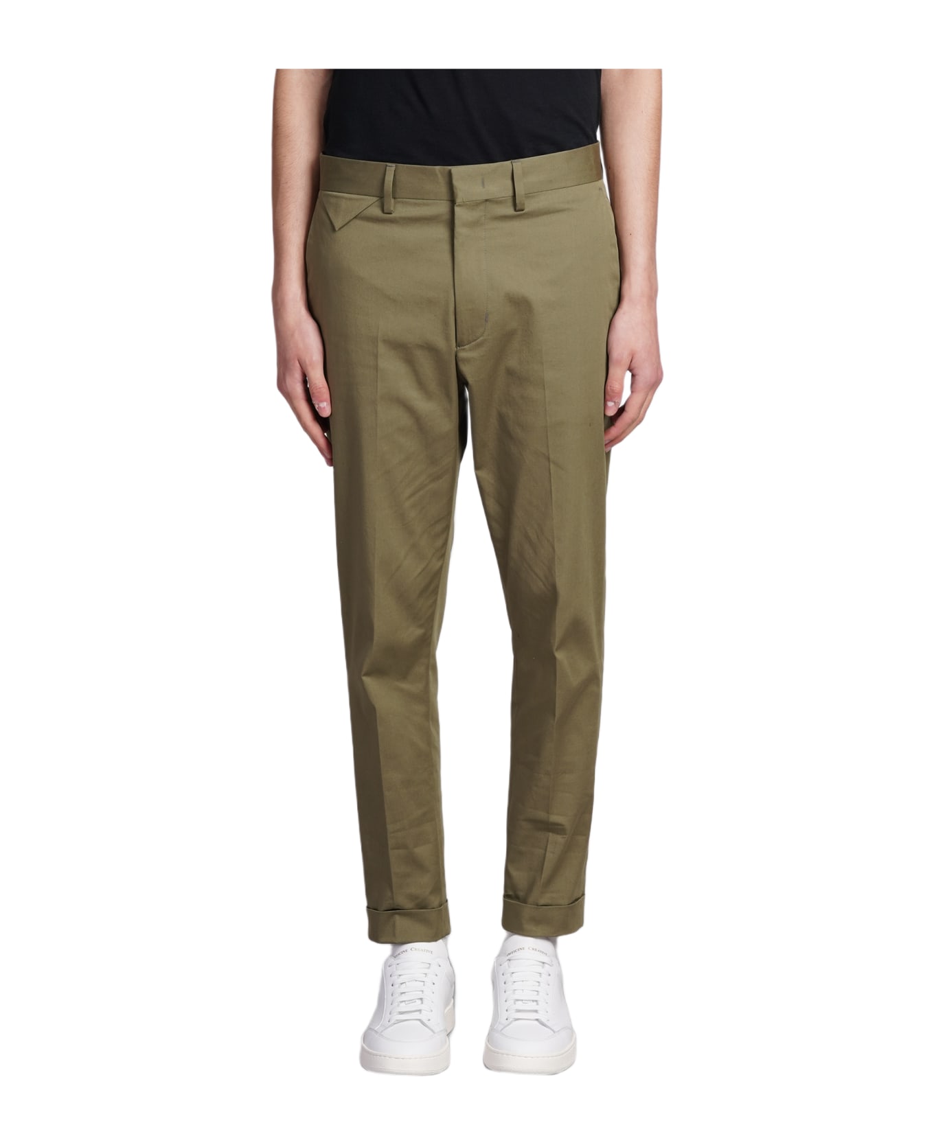 Low Brand Cooper T1.7 Pants In Green Cotton - green