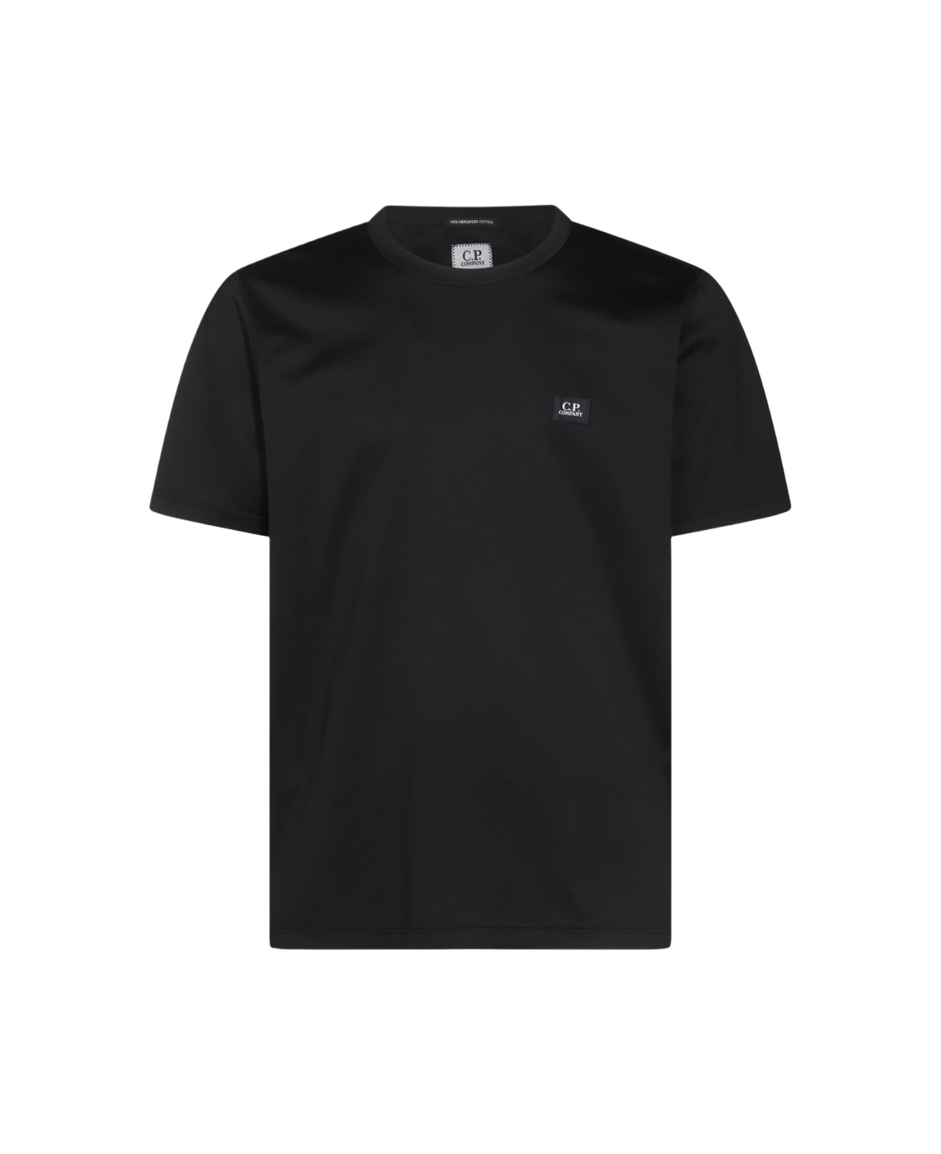 C.P. Company Black Cotton T-shirt - BLACK