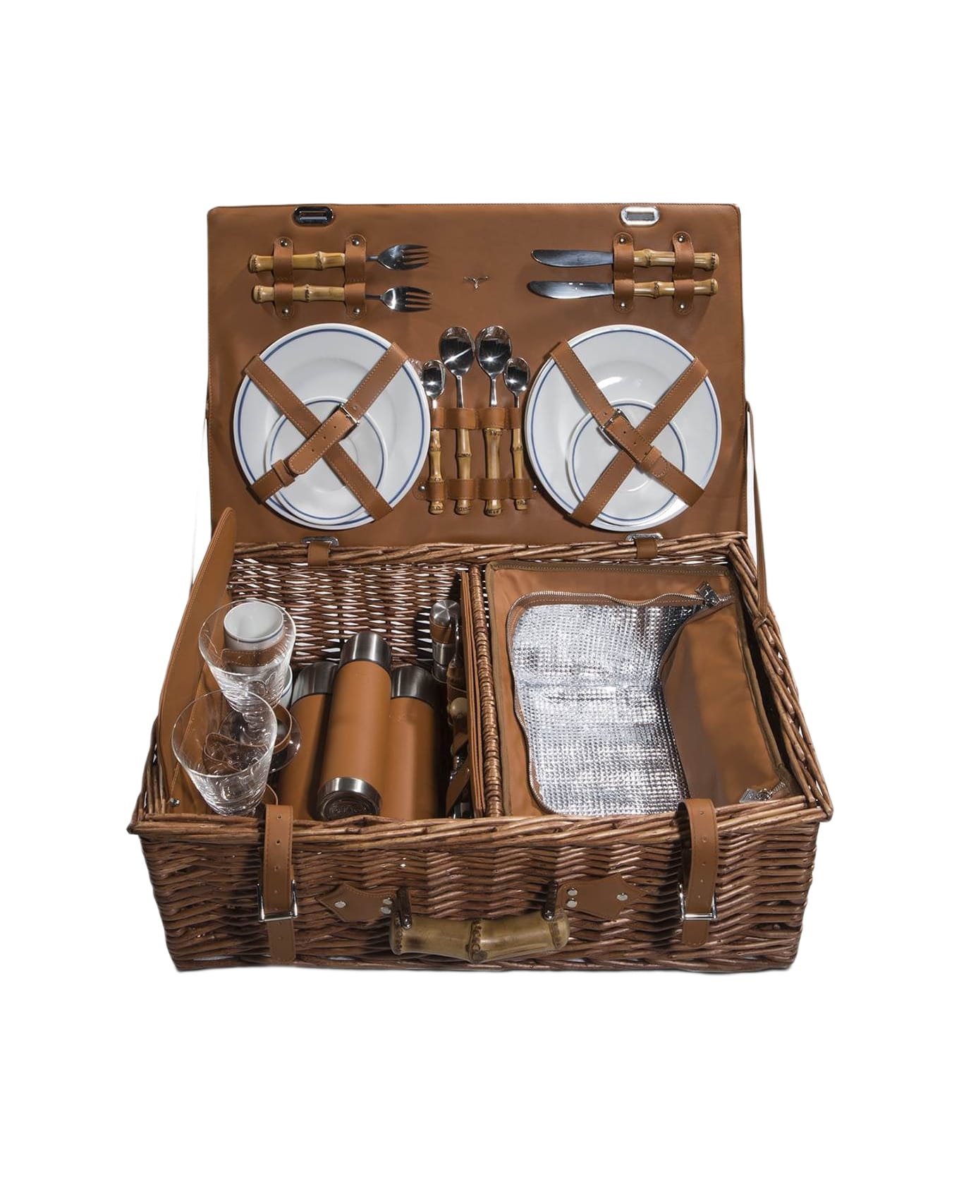 Larusmiani Picnic Basket Déjeuner Sur L'herbe Luggage - Neutral