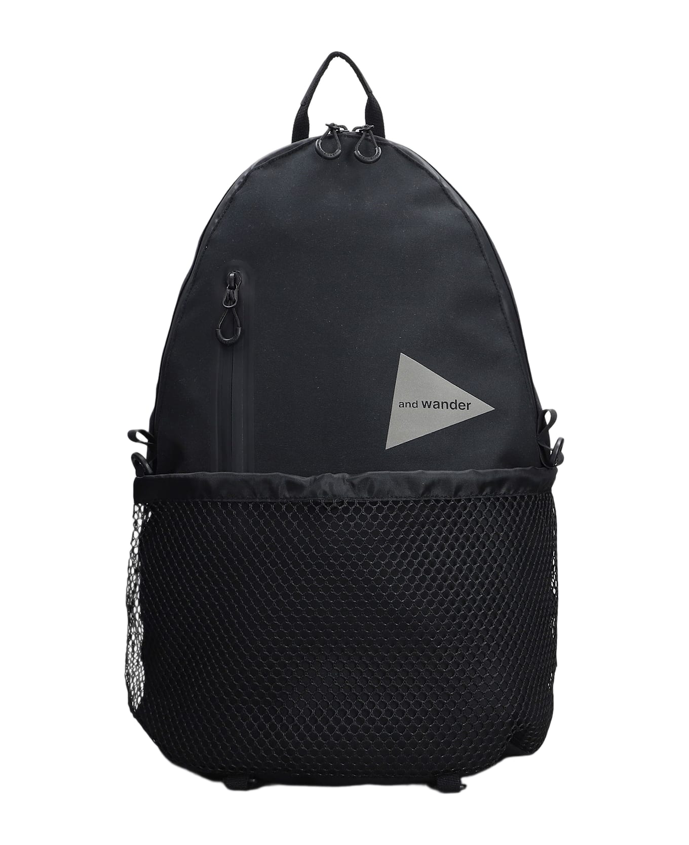 And Wander Backpack In Black Cotton - black