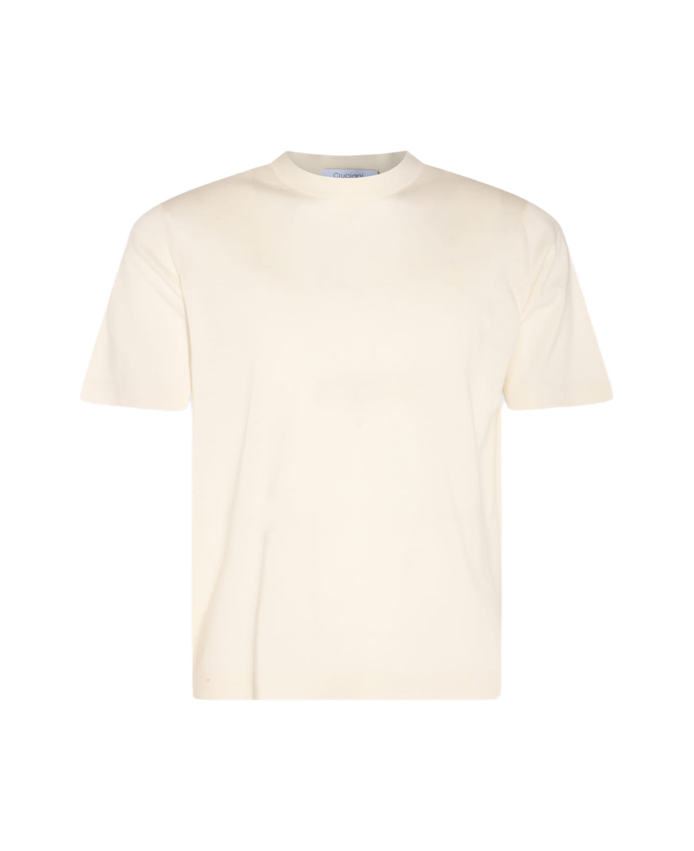 Cruciani White Cotton T-shirt - White シャツ