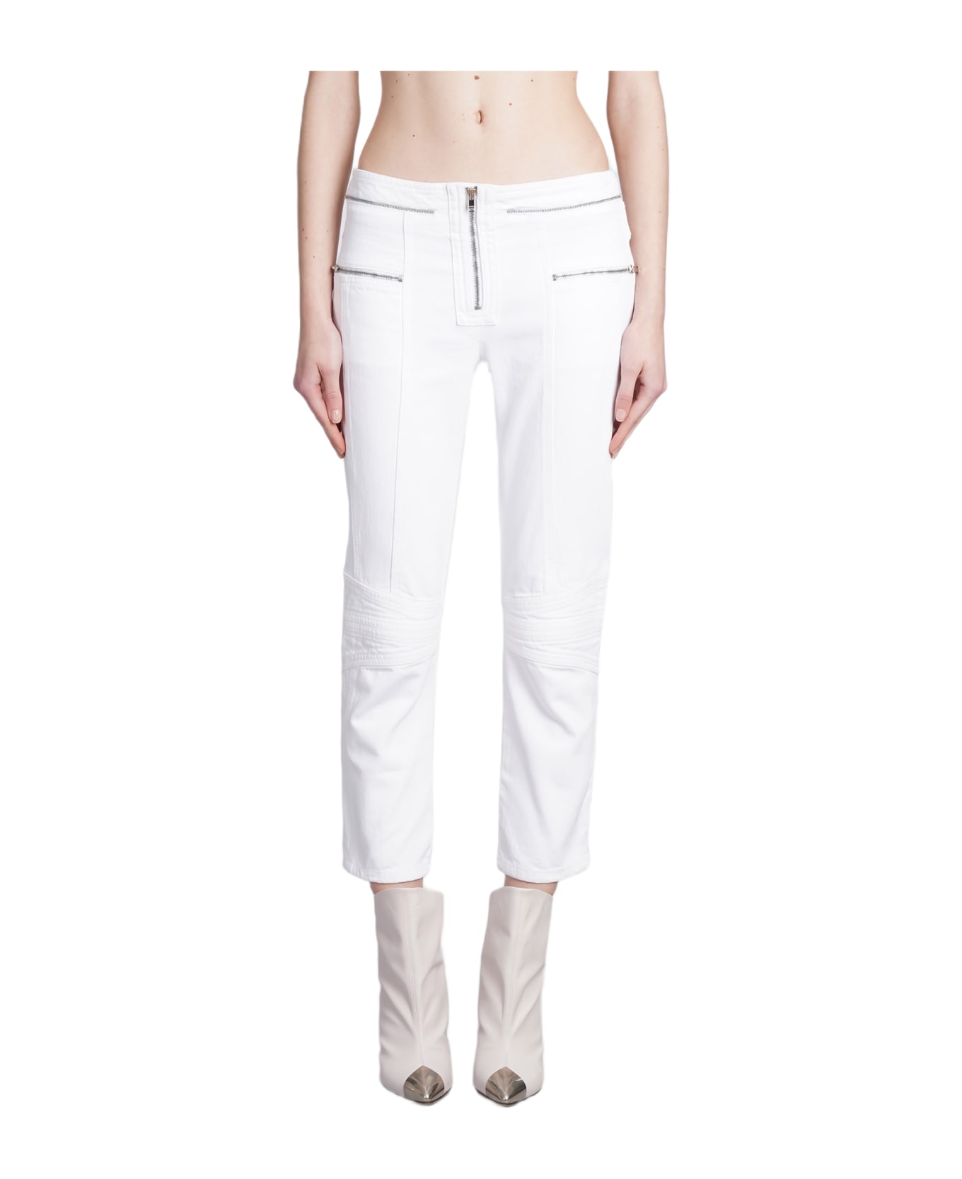 Isabel Marant White Cotton Denim Loma Pants - White