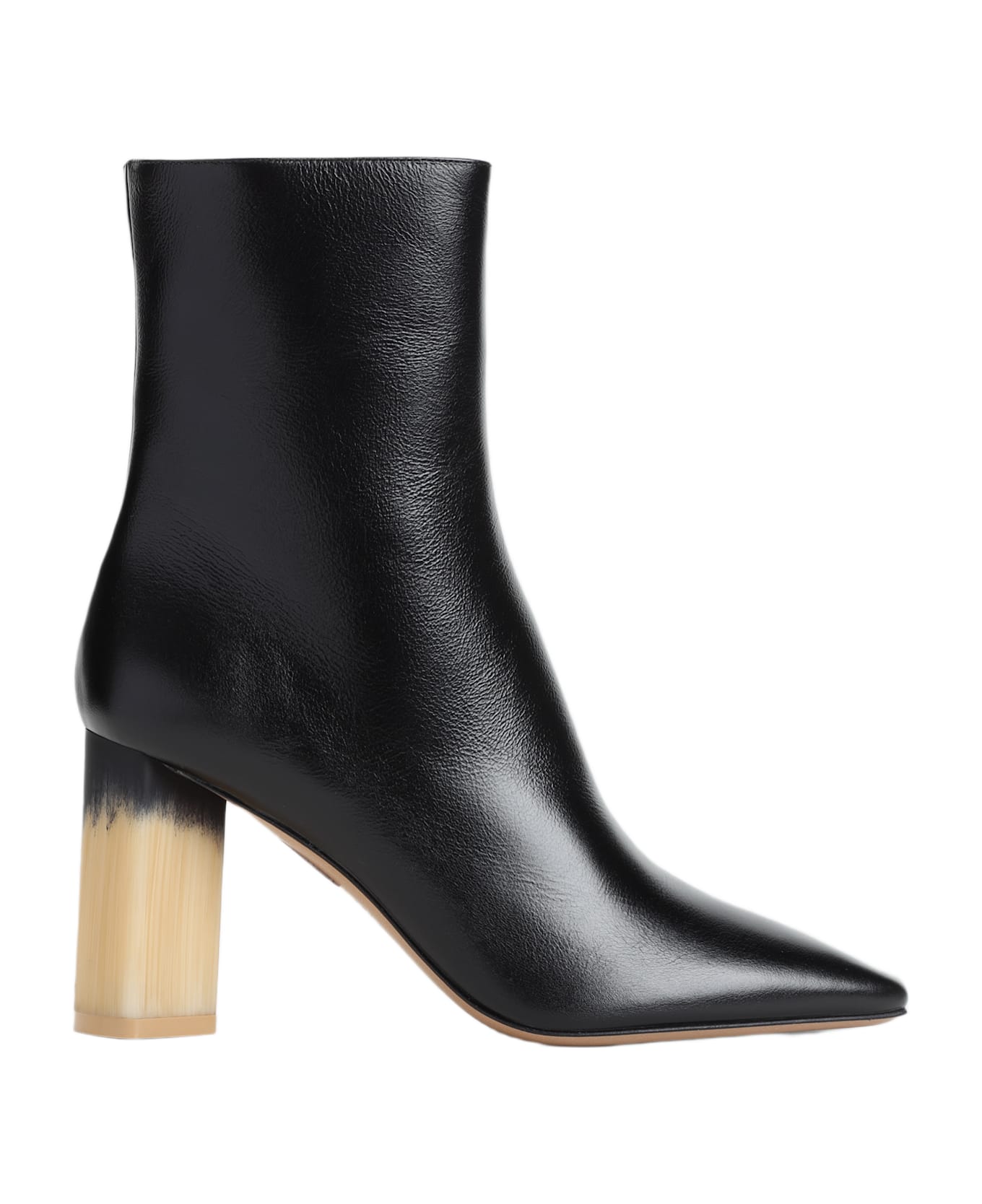 Chloé Black Leather Georgia Ankle Boots - Black