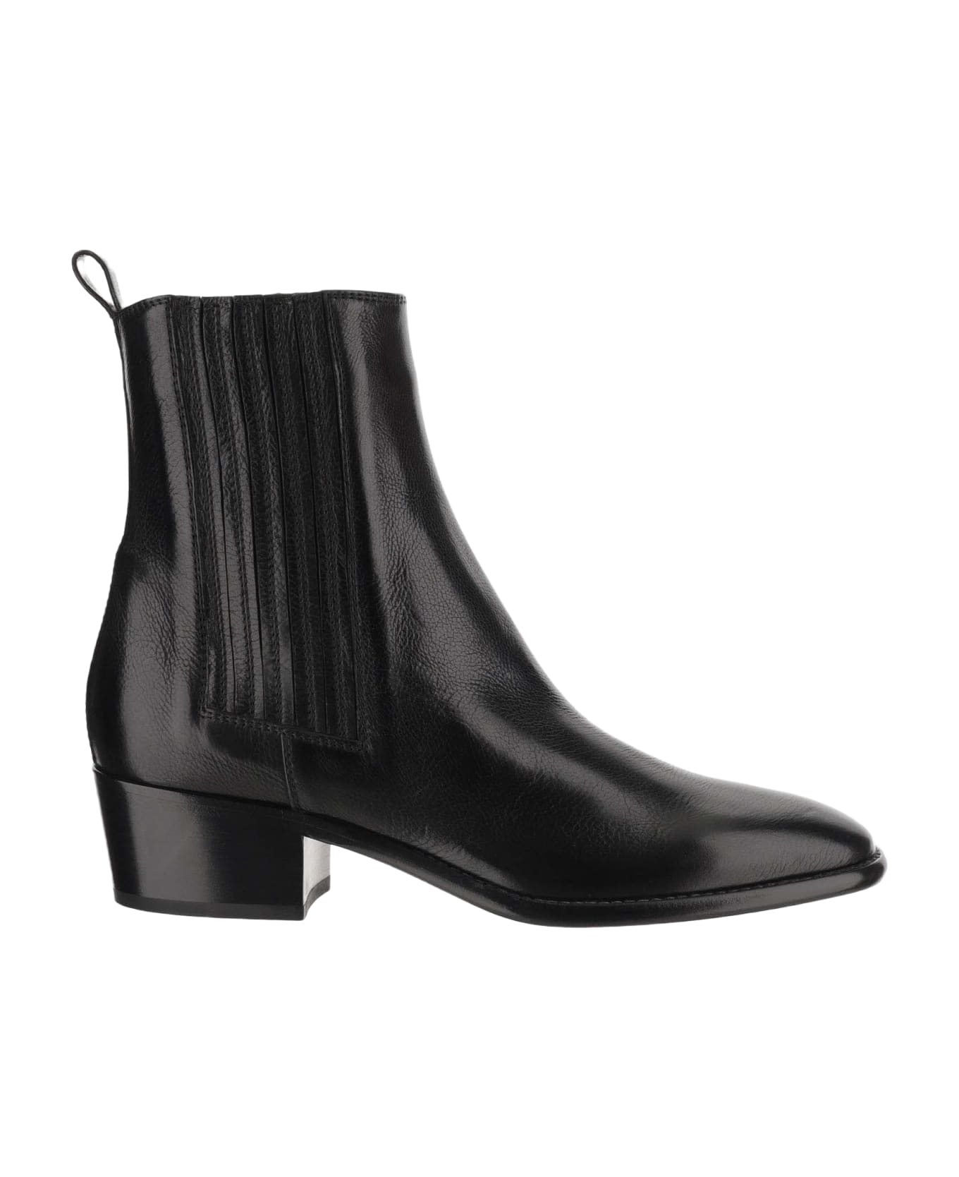 Sartore Glossy Leather Ankle Boots - Black ブーツ