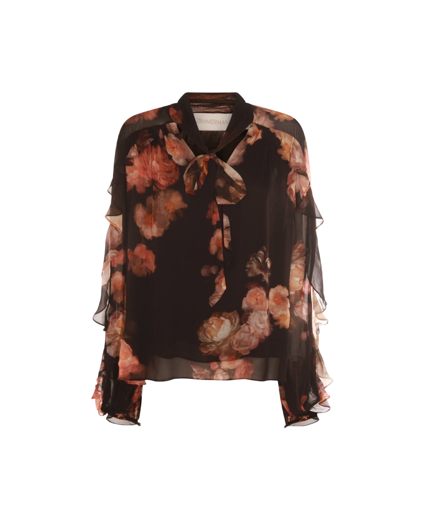 Zimmermann Black Top - RUSSET FLORAL