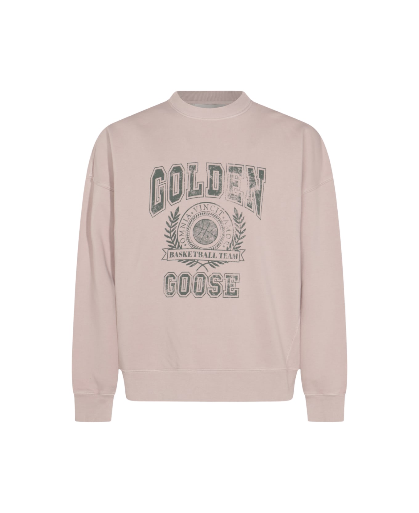 Golden Goose 'college' Pink Cotton Sweatshirt - Pink