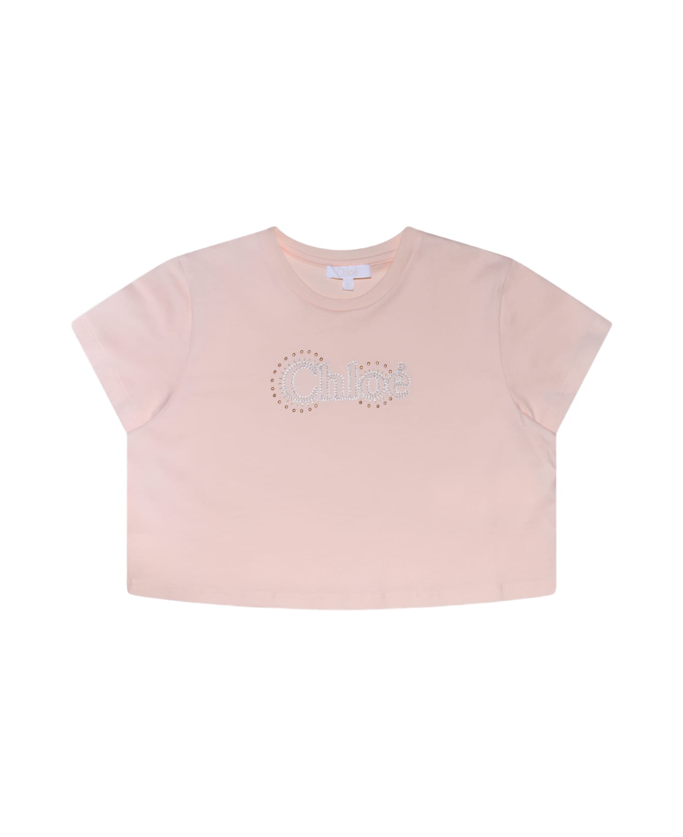 Chloé Pink Cotton T-shirt - Rosa Pallido