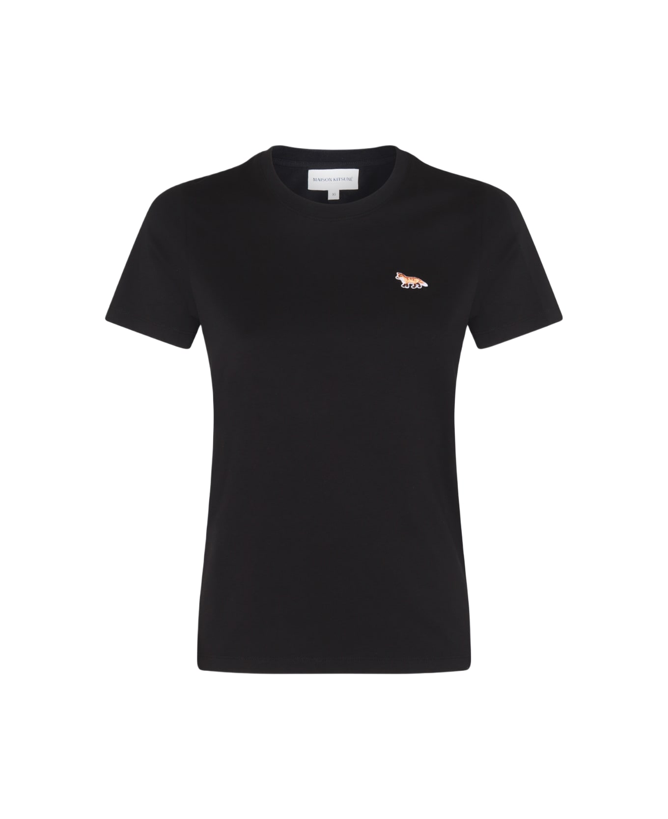 Maison Kitsuné Black Cotton Fox T-shirt - Black Tシャツ