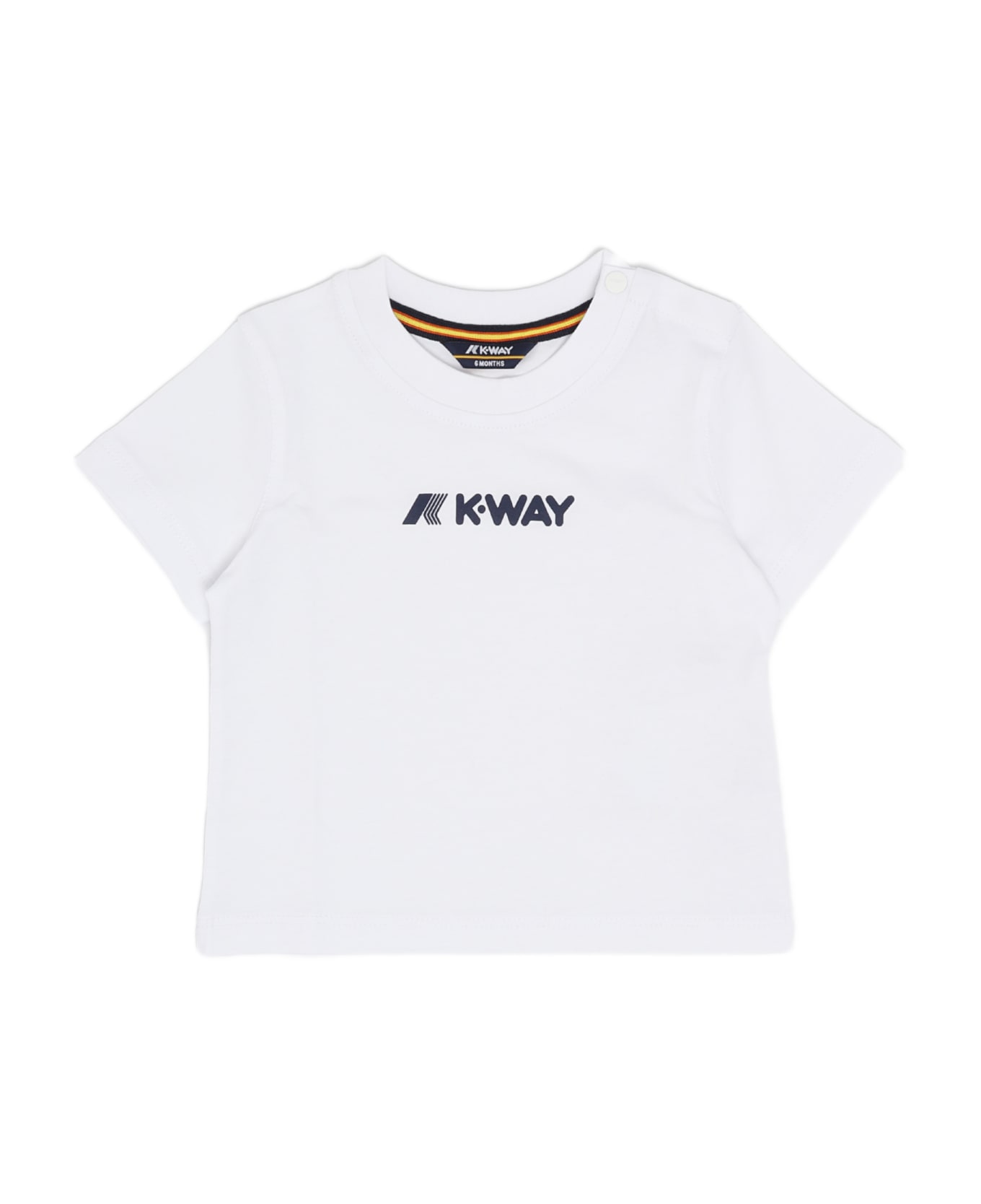 K-Way T-shirt Pete Logo T-shirt - BIANCO