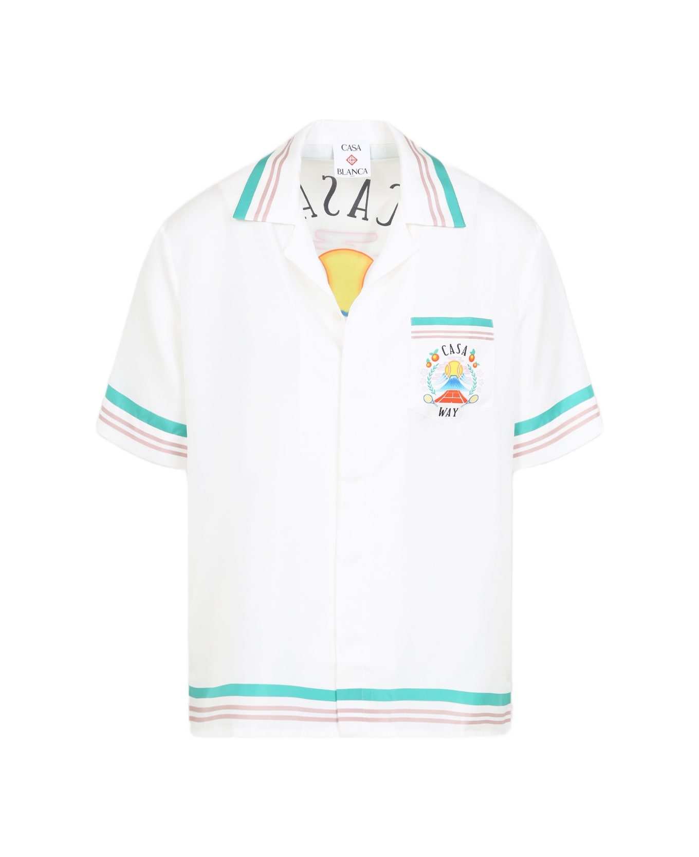 Casablanca Cuban Collar Shirt - Multi