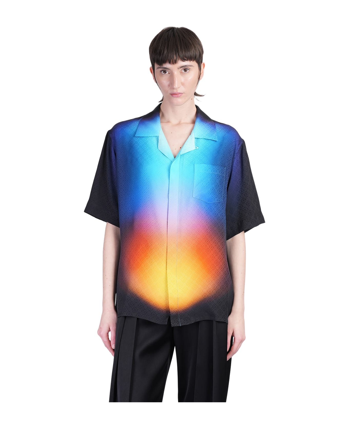 Casablanca Shirt In Multicolor Silk - multicolor