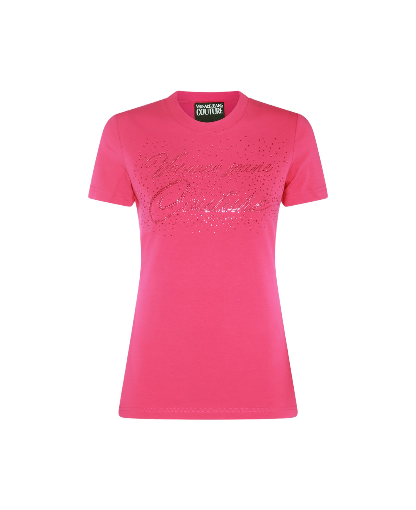 Versace Jeans Couture Pink Cotton Blend T-shirt Versace Jeans Couture Tシャツ