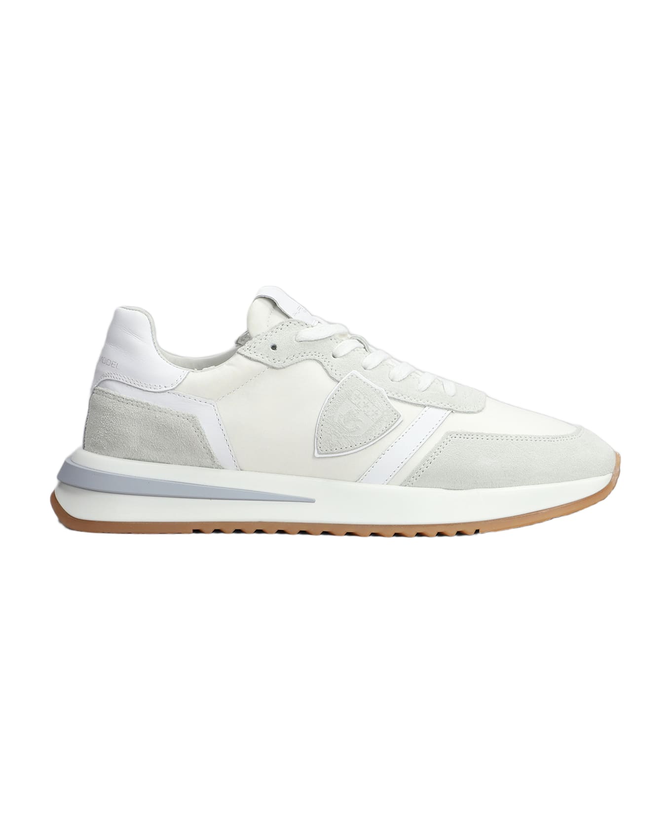 Philippe Model Tropez 2.1 Sneakers In White Suede And Fabric - white