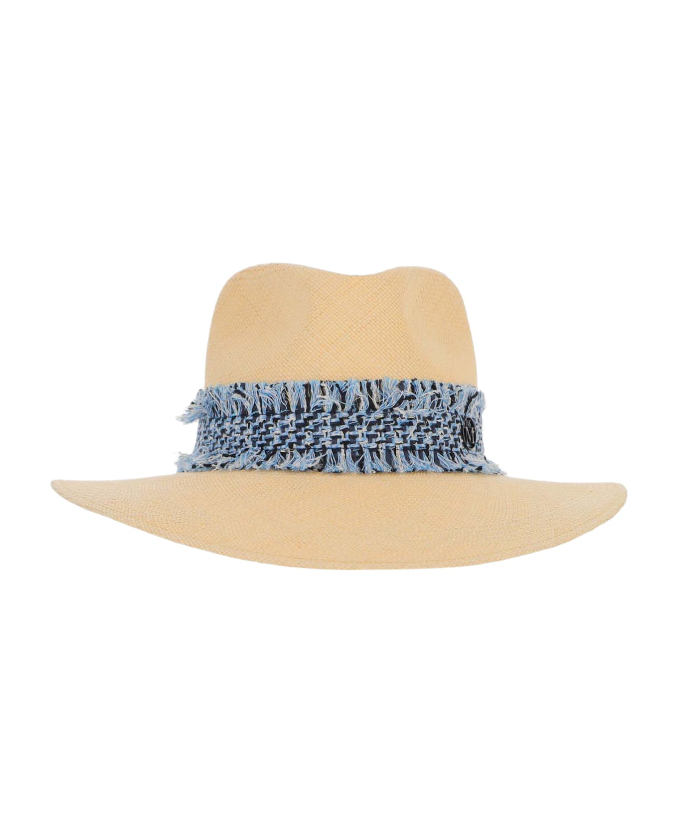 Maison Michel Henrietta Staw Fedora Hat - Beige 帽子