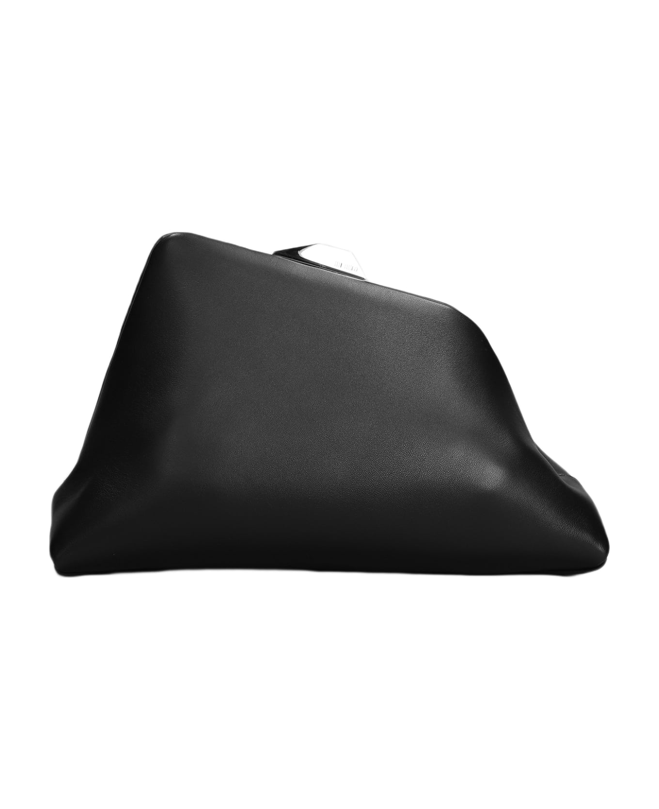 The Attico Day Off Clutch In Black Leather - black クラッチバッグ