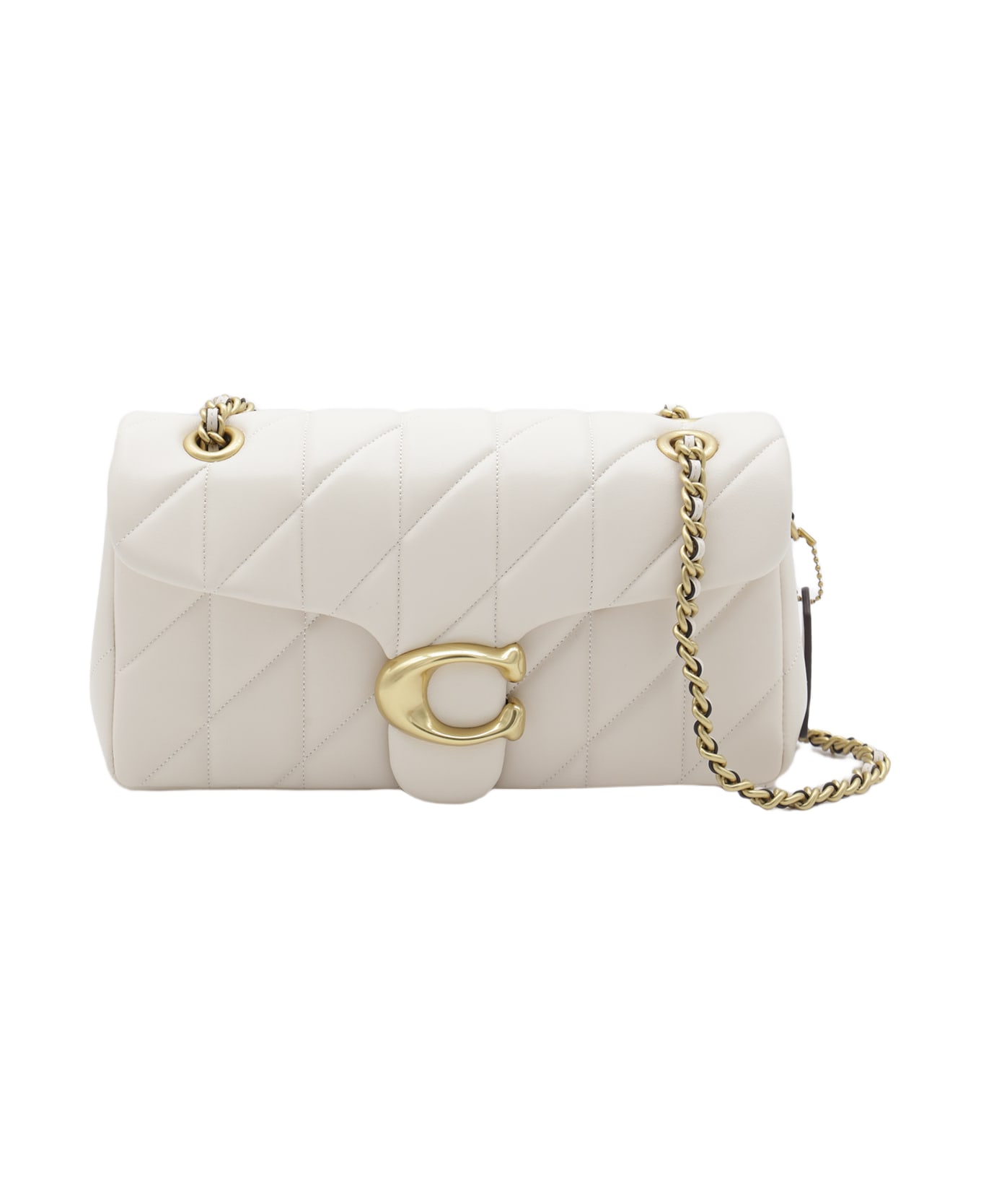 Coach White Leather Shoulder Bag - White