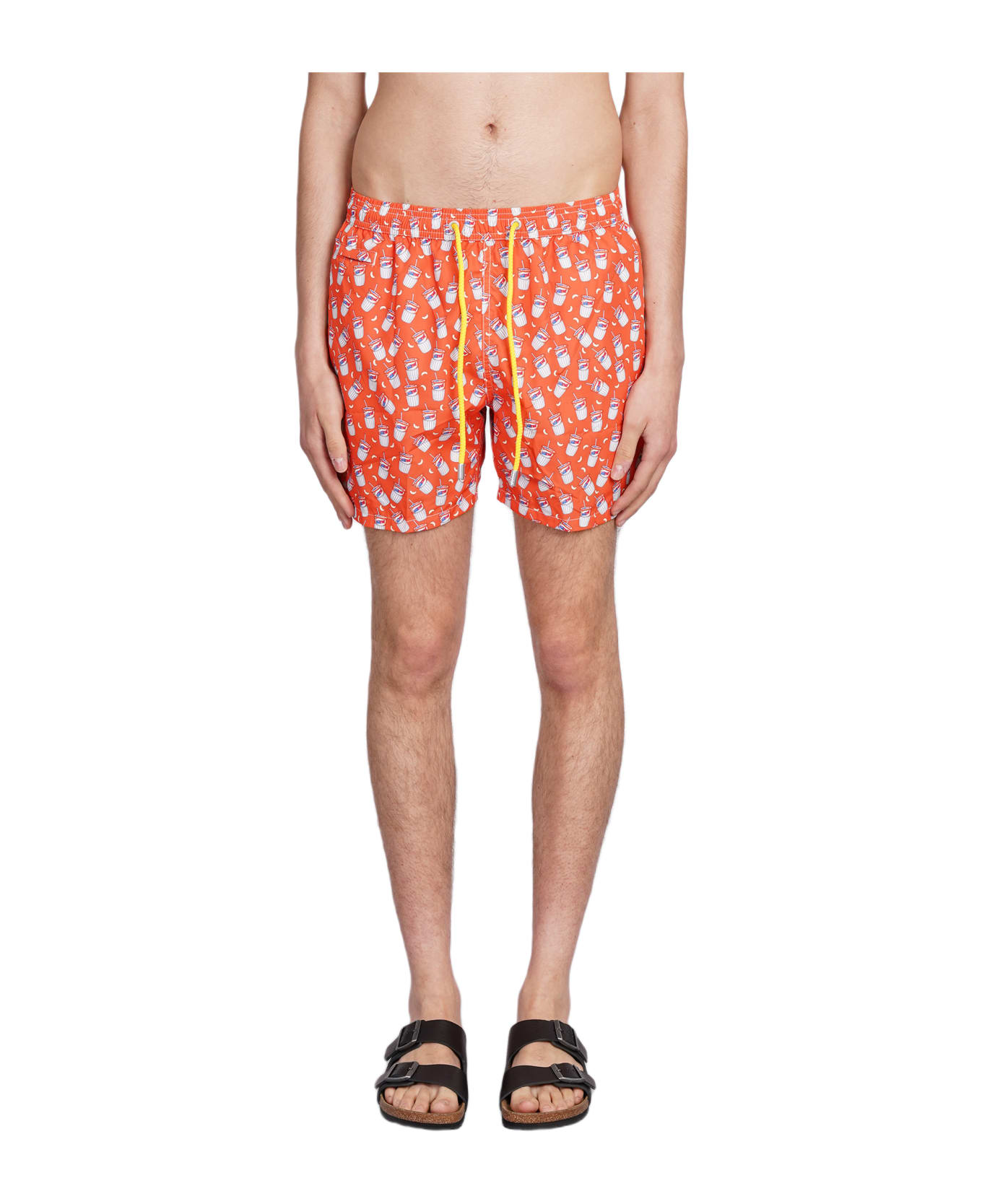MC2 Saint Barth Lighting Micro Fanta Beachwear In Orange Polyester - orange 水着