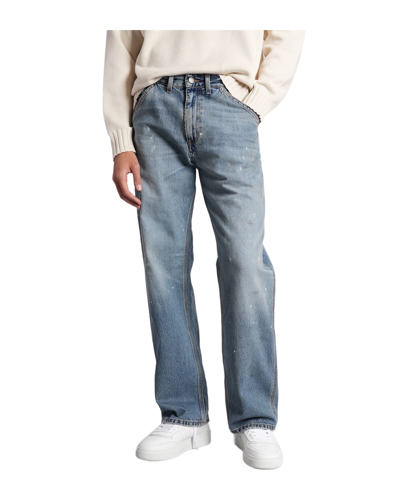 Haikure Artie Dive Jeans In Blue Denim - blue