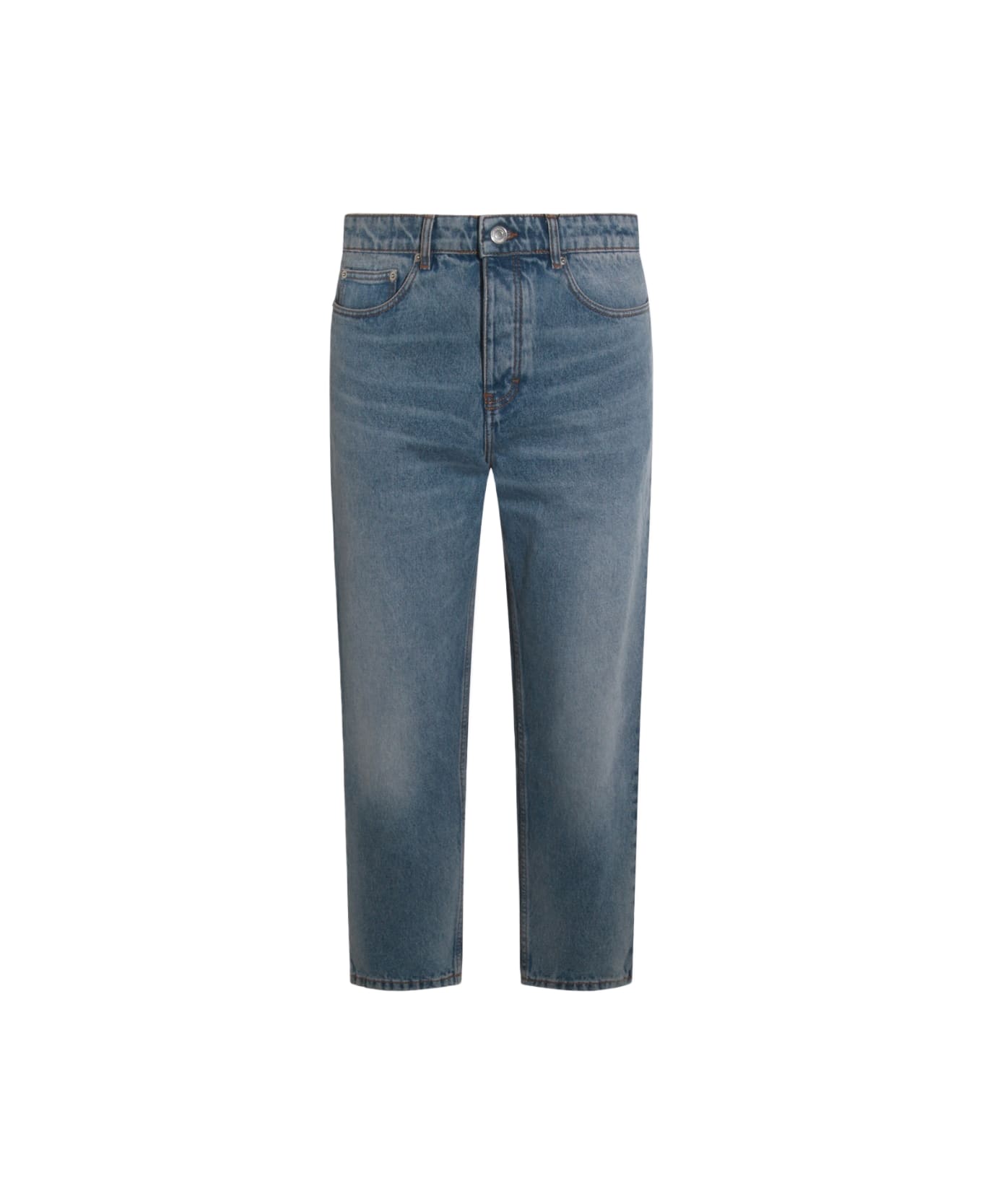 Ami Alexandre Mattiussi Light Blue Cotton Jeans - BLUE