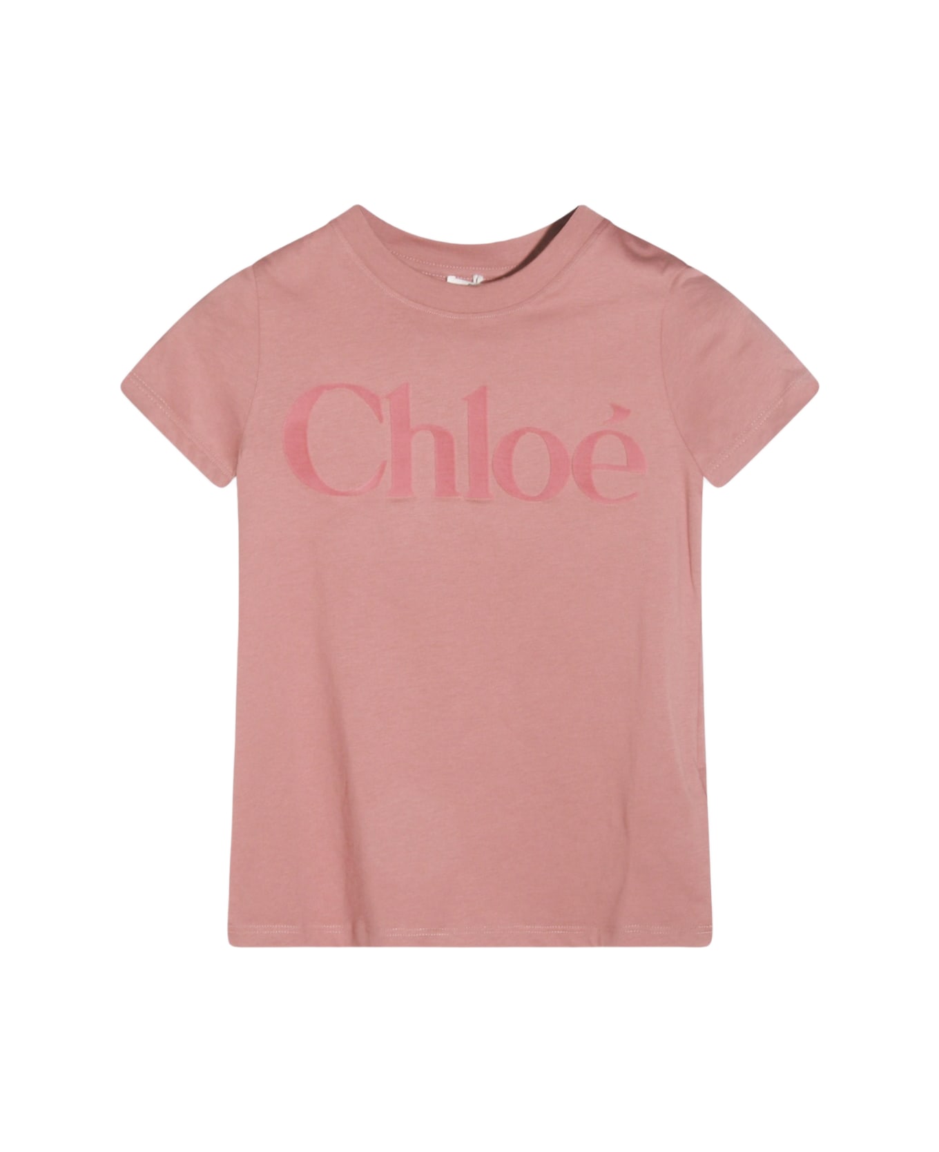 Chloé Pink Cotton T-shirt - LEGNO DI CEDRO