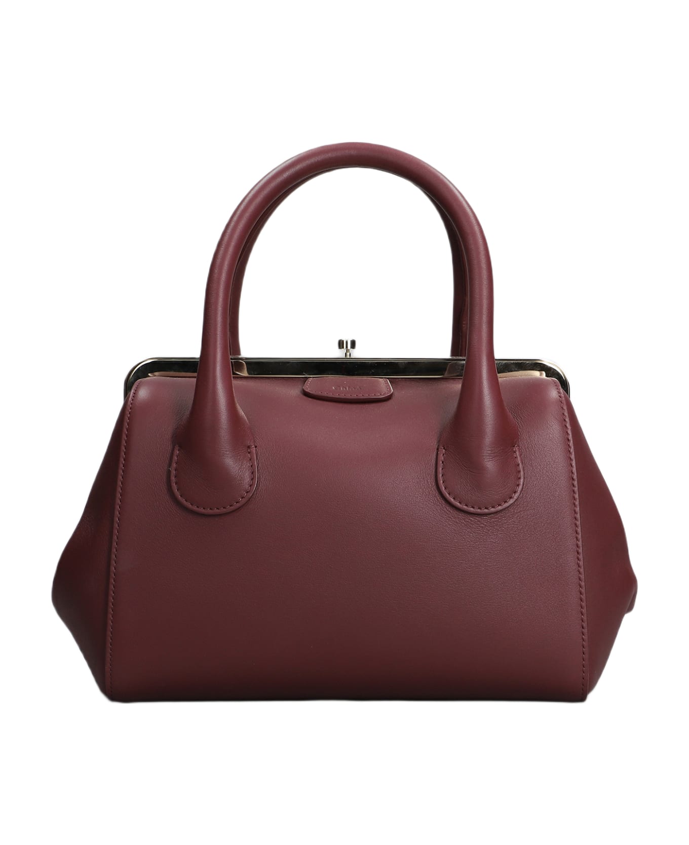 Chloé Joyce Hand Bag In Bordeaux Leather - bordeaux