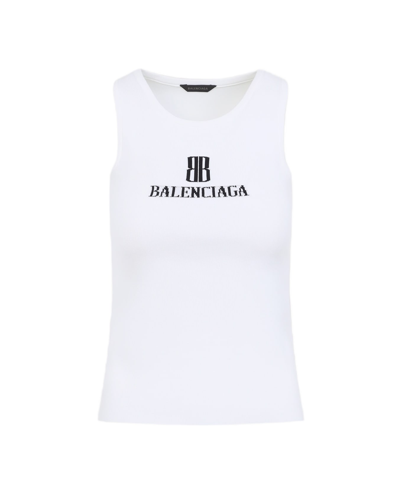 Balenciaga Tank Top - White Black