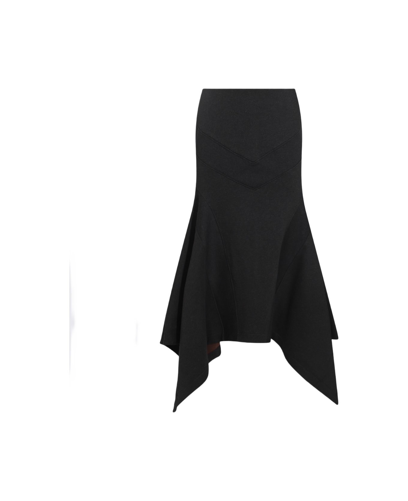 The Attico Midi Skirt - Black  