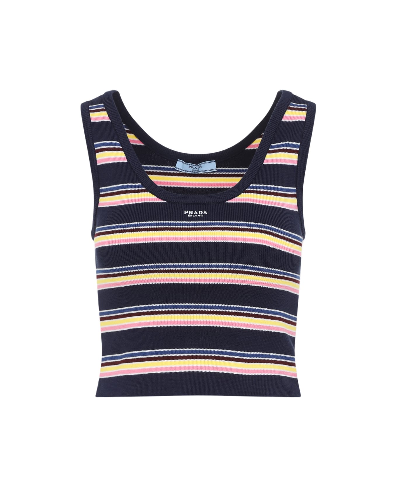 Prada Striped Tank Top - Bleu