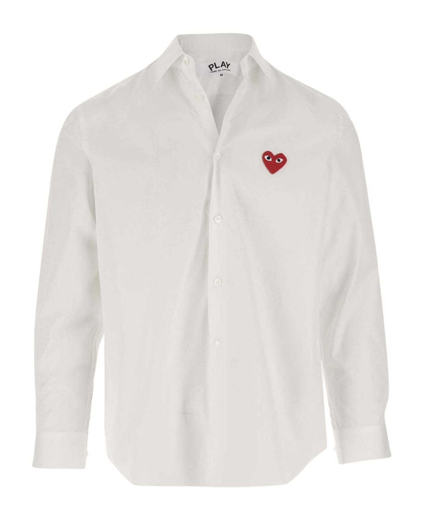 Comme des Garçons Cotton Logo Shirt - White