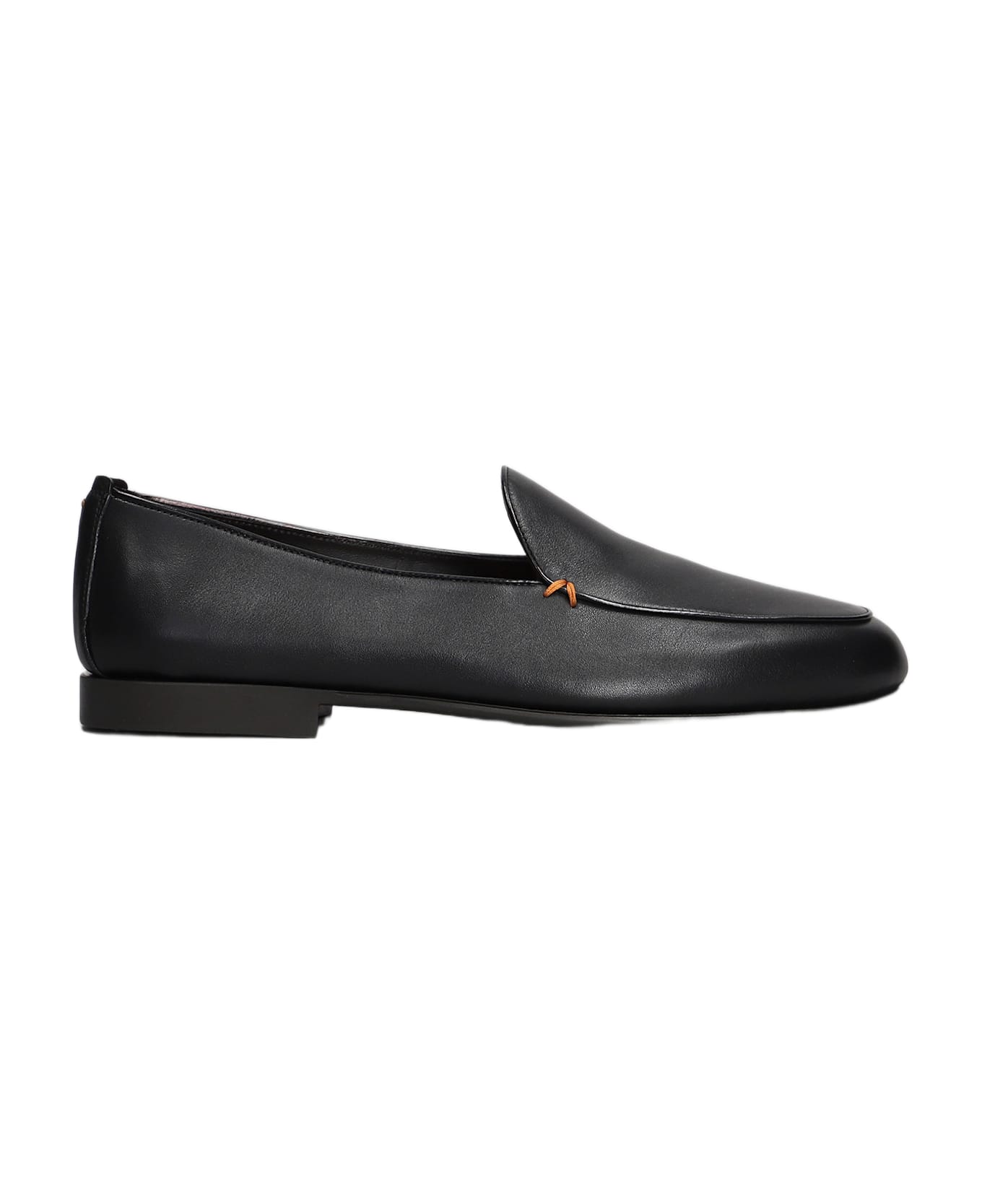 Santoni Vibe B Loafers In Black Leather - black
