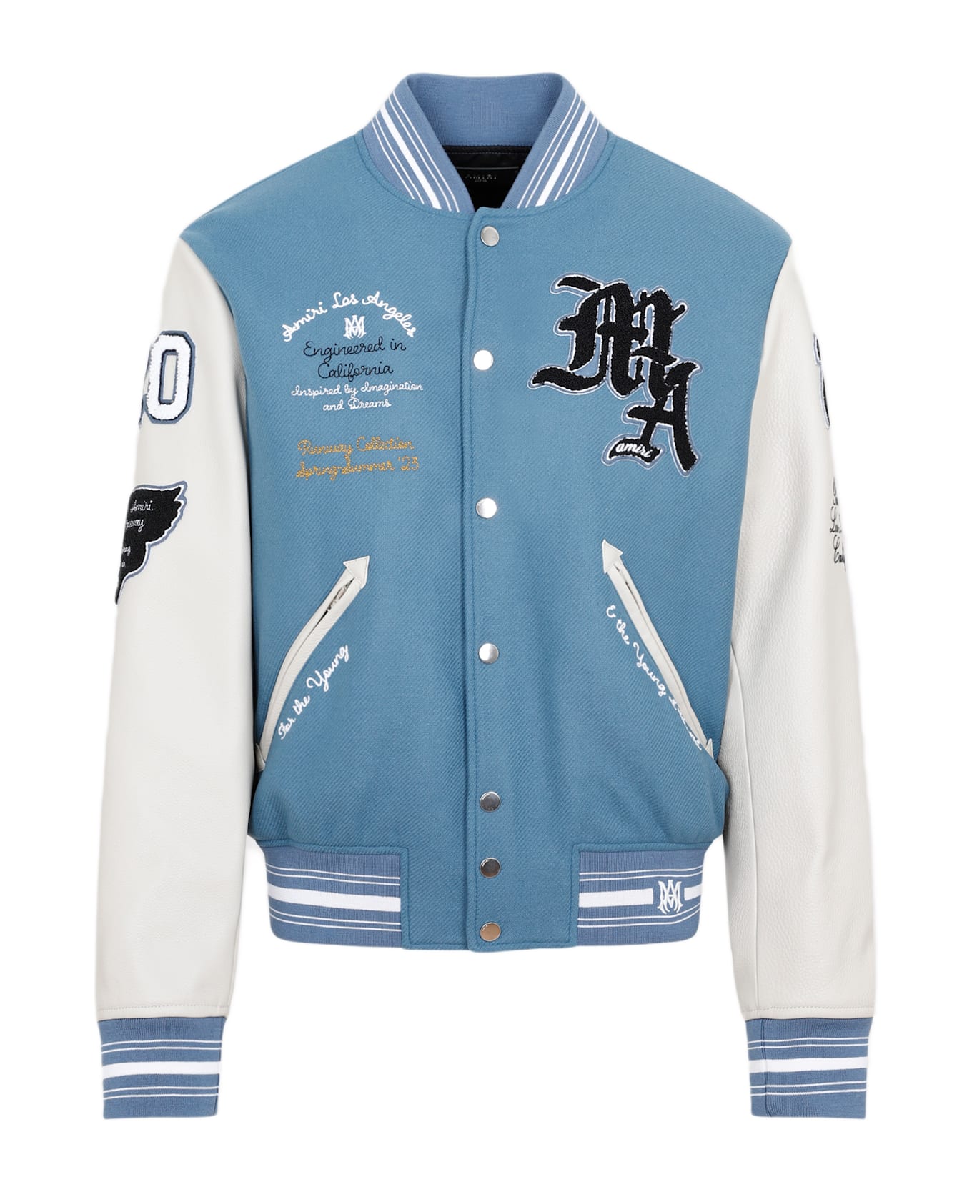 AMIRI Oversized Varsity Jacket - Bluefin