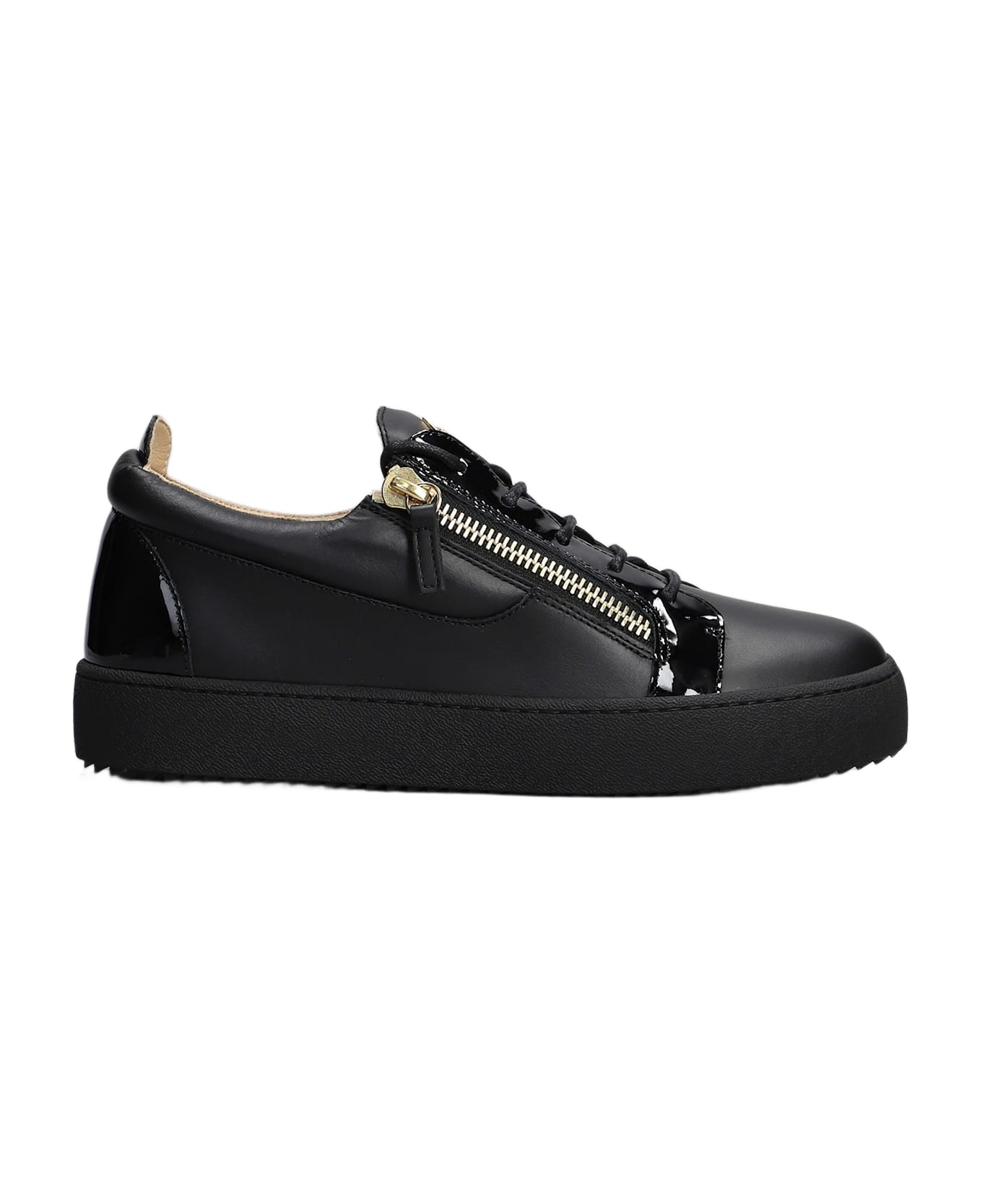 Giuseppe Zanotti A1 Sneakers In Black Leather - black
