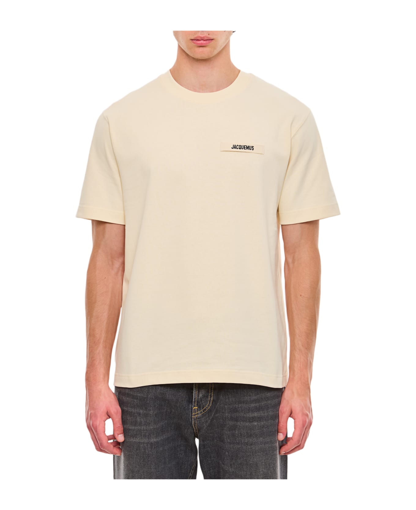 Jacquemus Gros Grain Cotton T-shirt - Beige