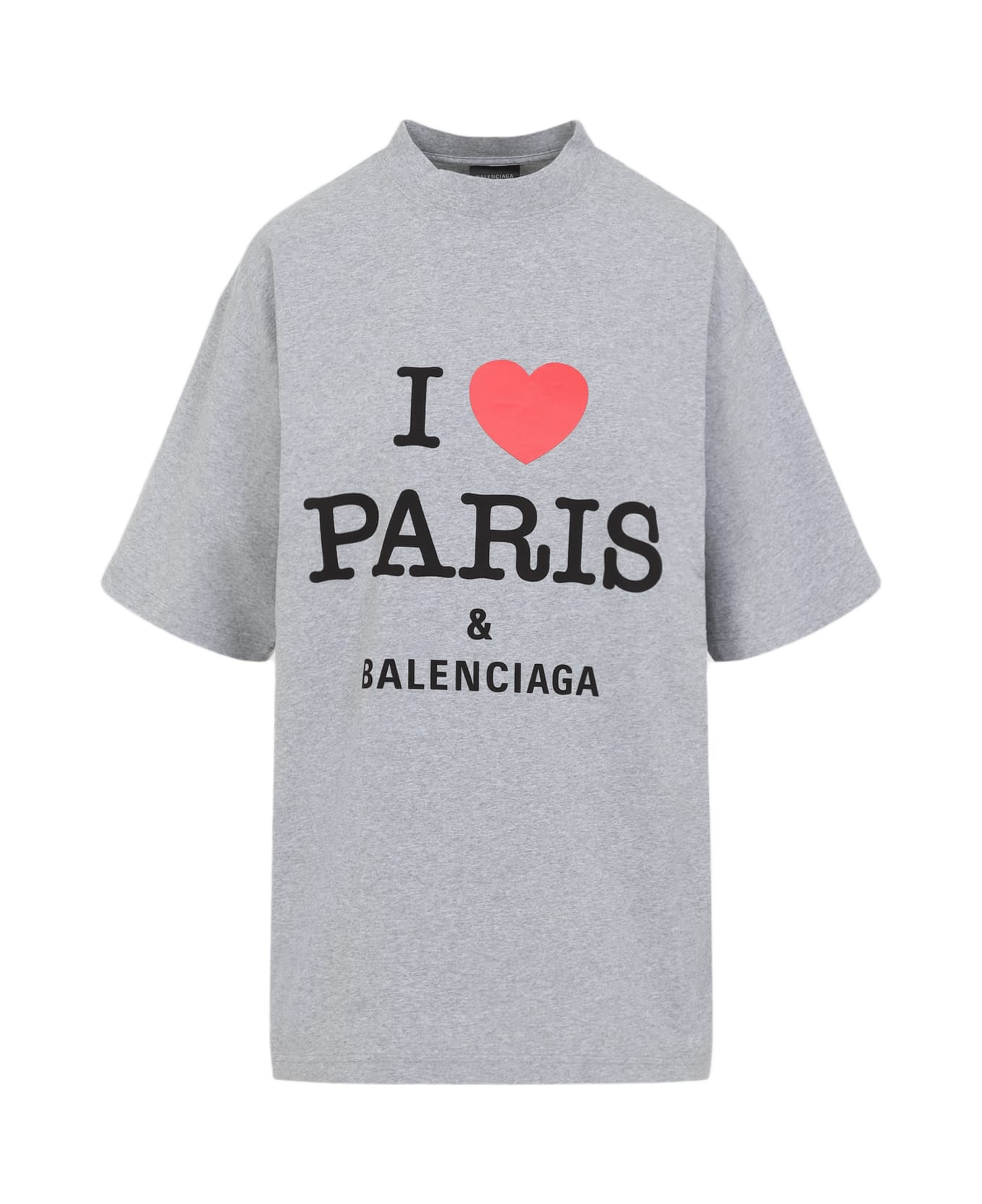 Balenciaga 
i Love Paris
 T-shirt - Heather Grey