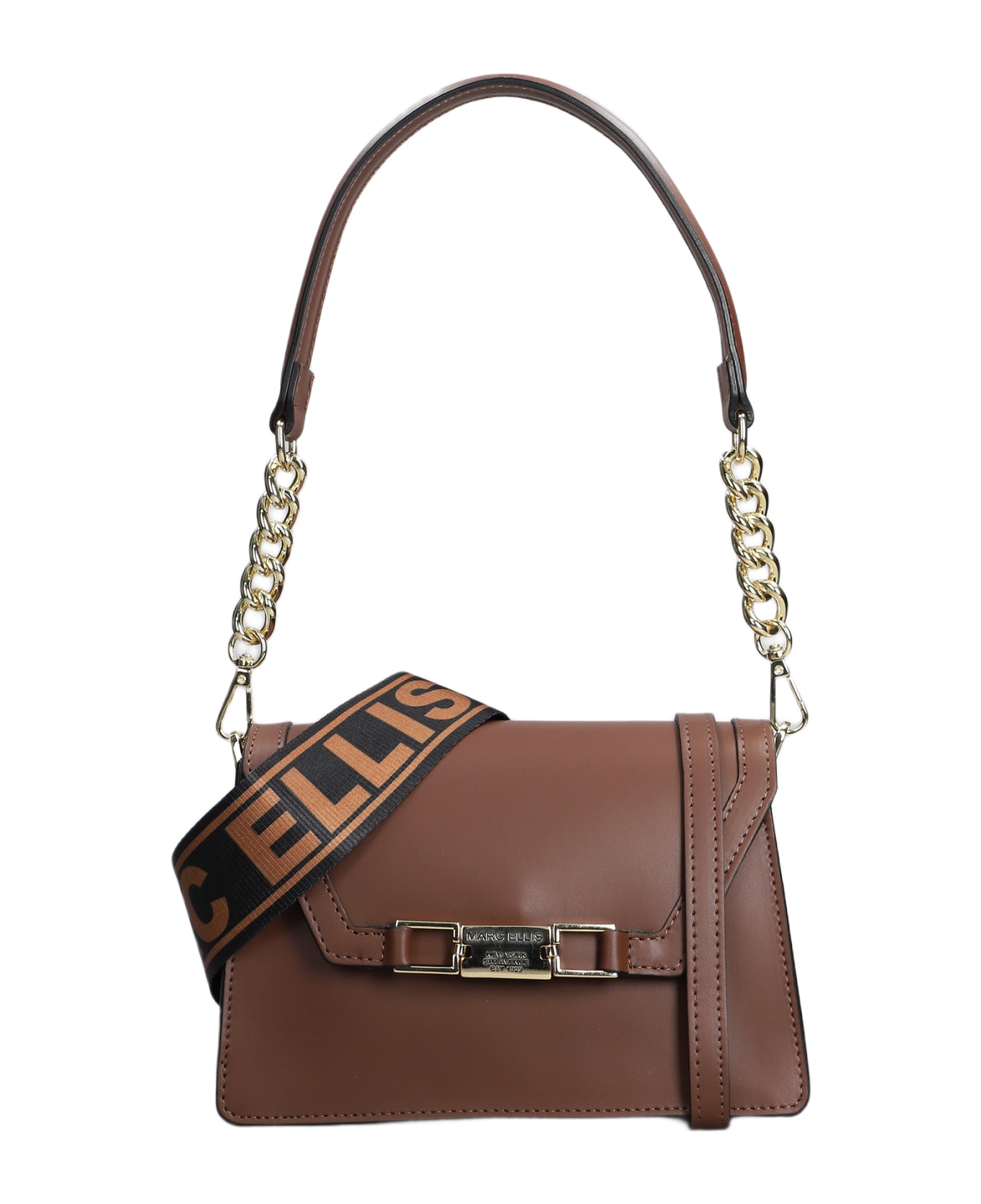 Marc Ellis Kourtney M Jackie Shoulder Bag In Brown Leather - brown