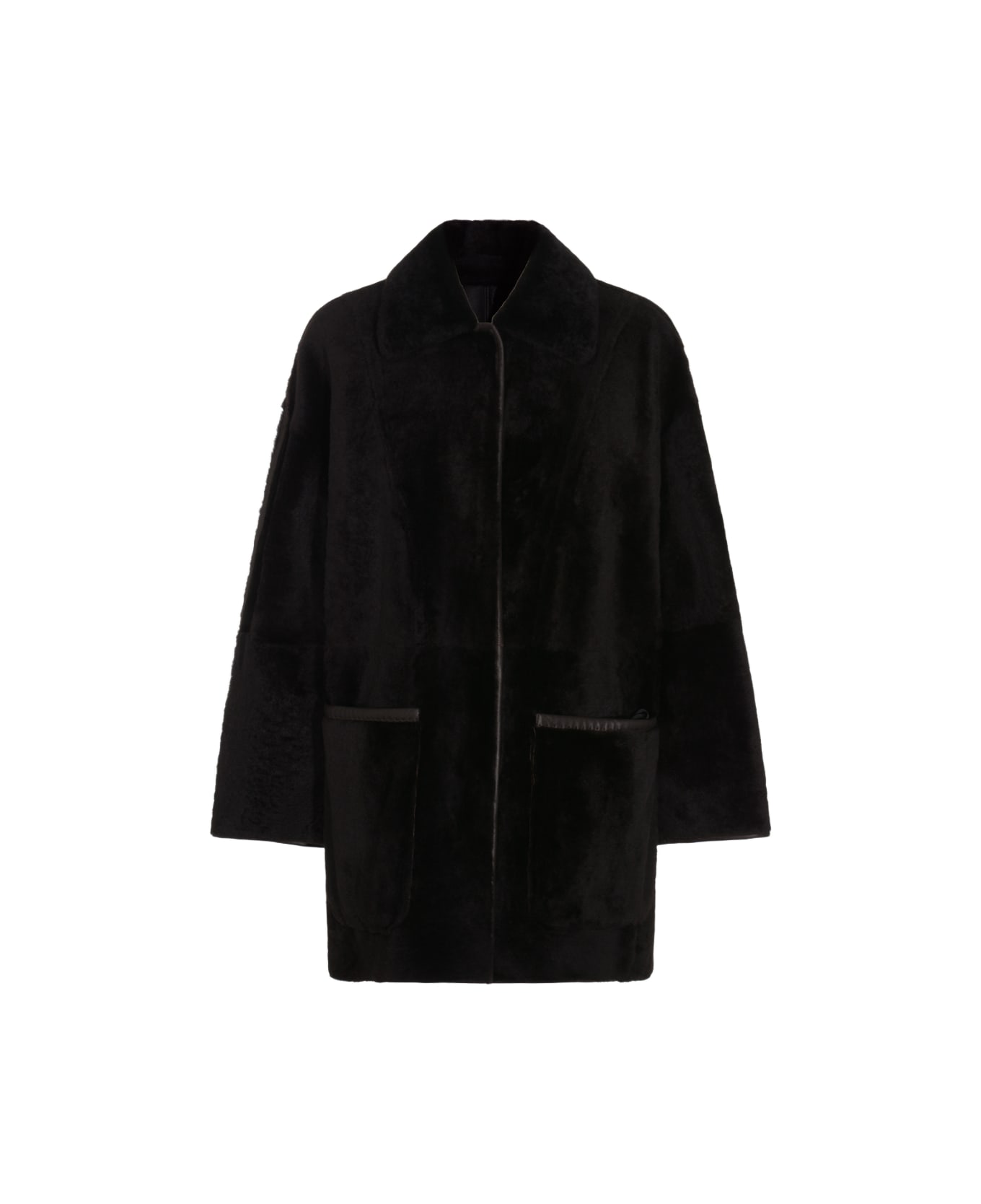 Max Mara Brown Leather Jacket - Brown