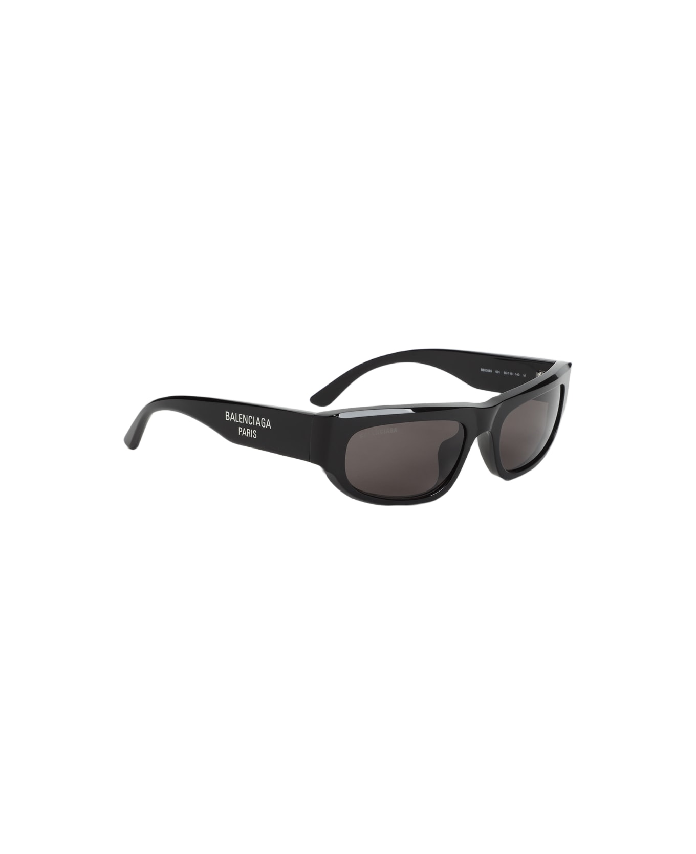 Balenciaga Logo D-frame Bb0388s Sunglasses - Black