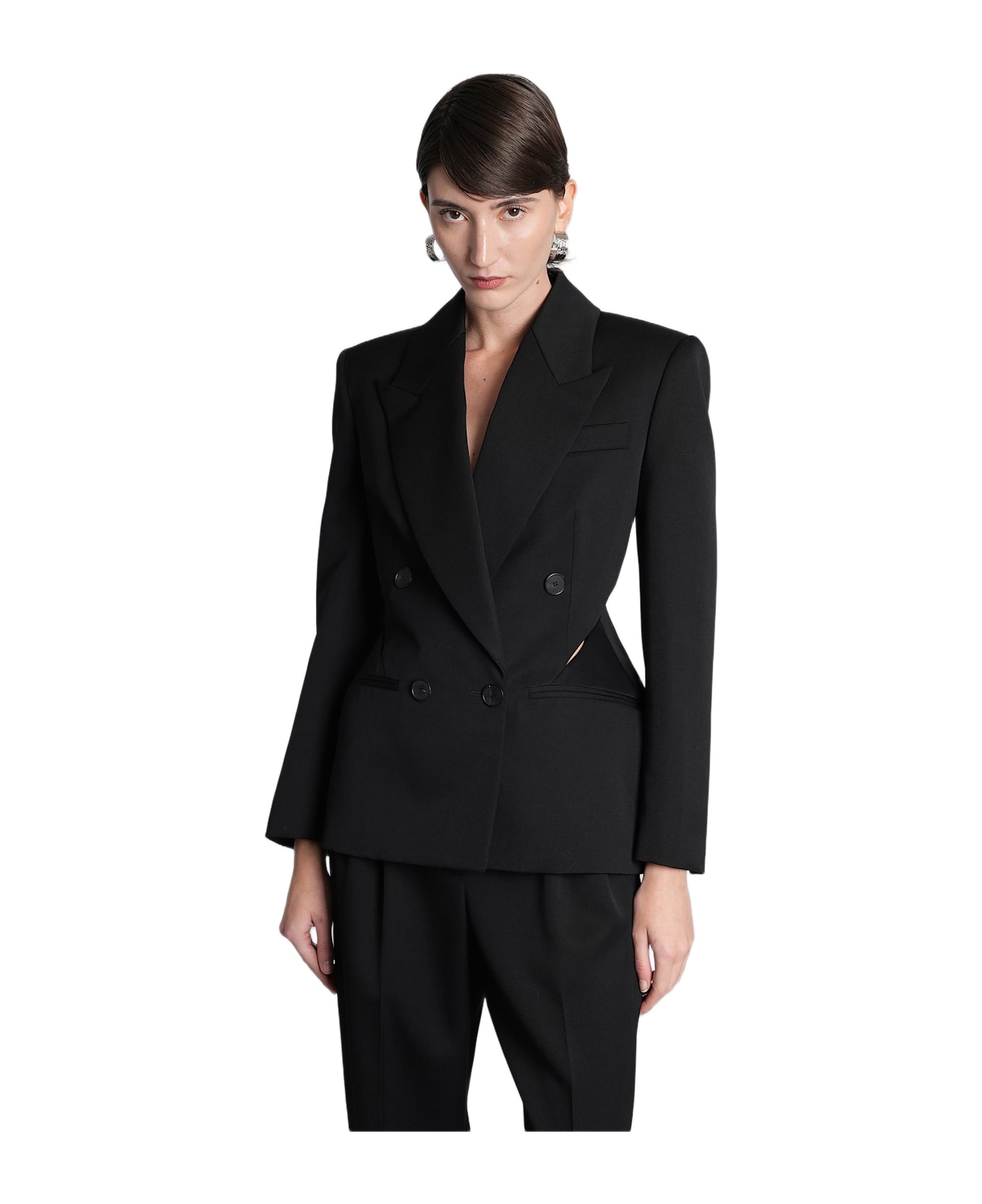 Givenchy Blazer In Black Wool - black