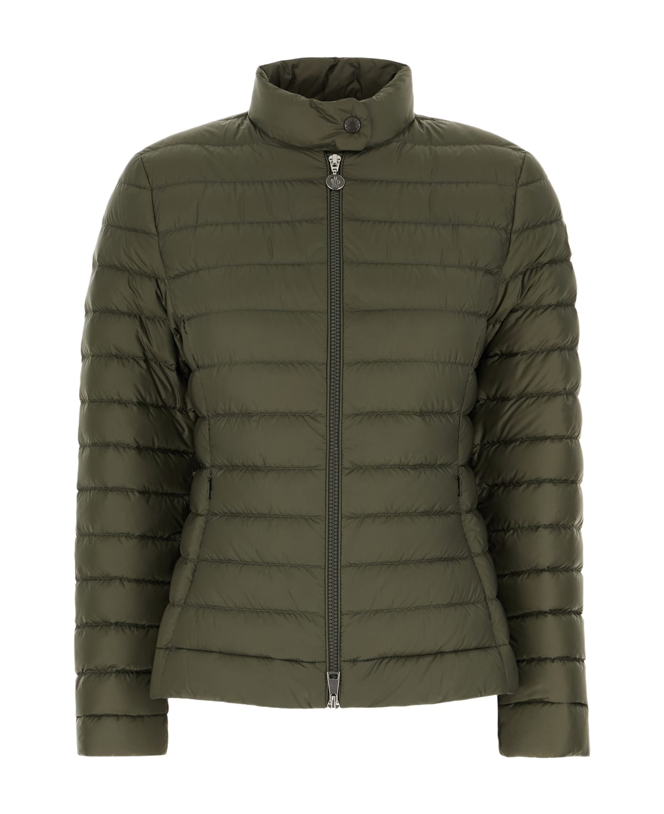 Moncler Olive Green Nylon Igelle Down Jacket