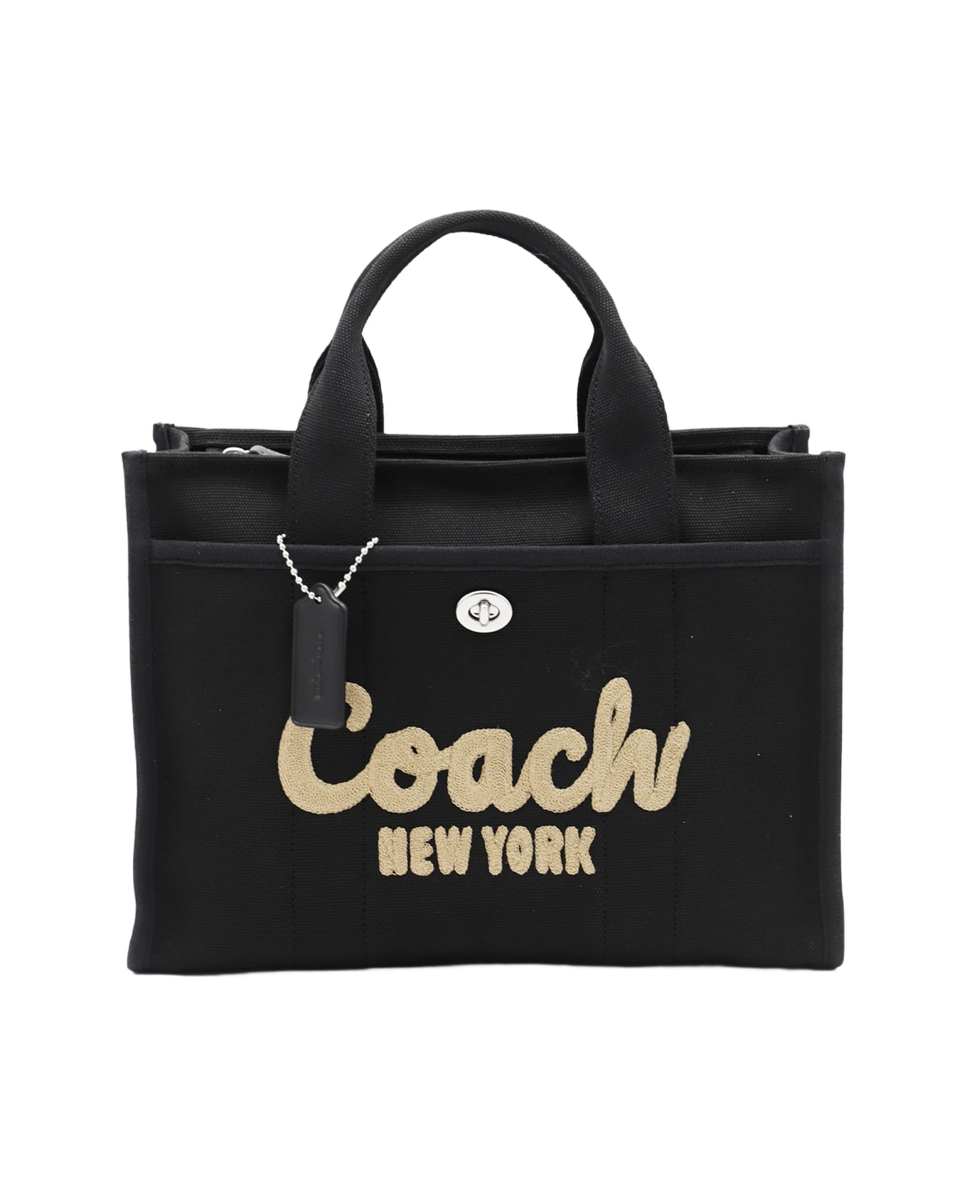 Coach Black Cotton Totes - Black