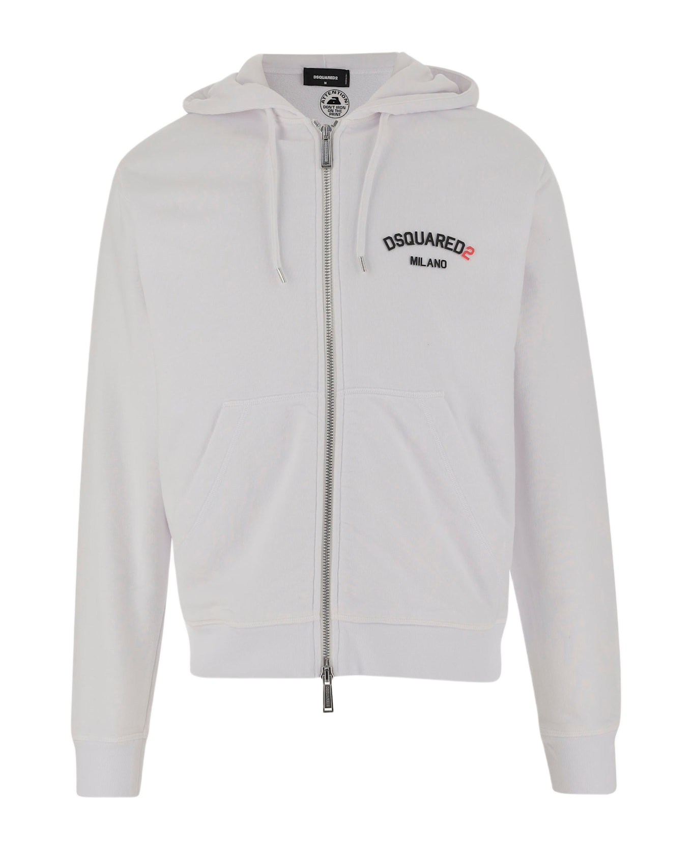 Dsquared2 Cotton Hoodie With Logo - White