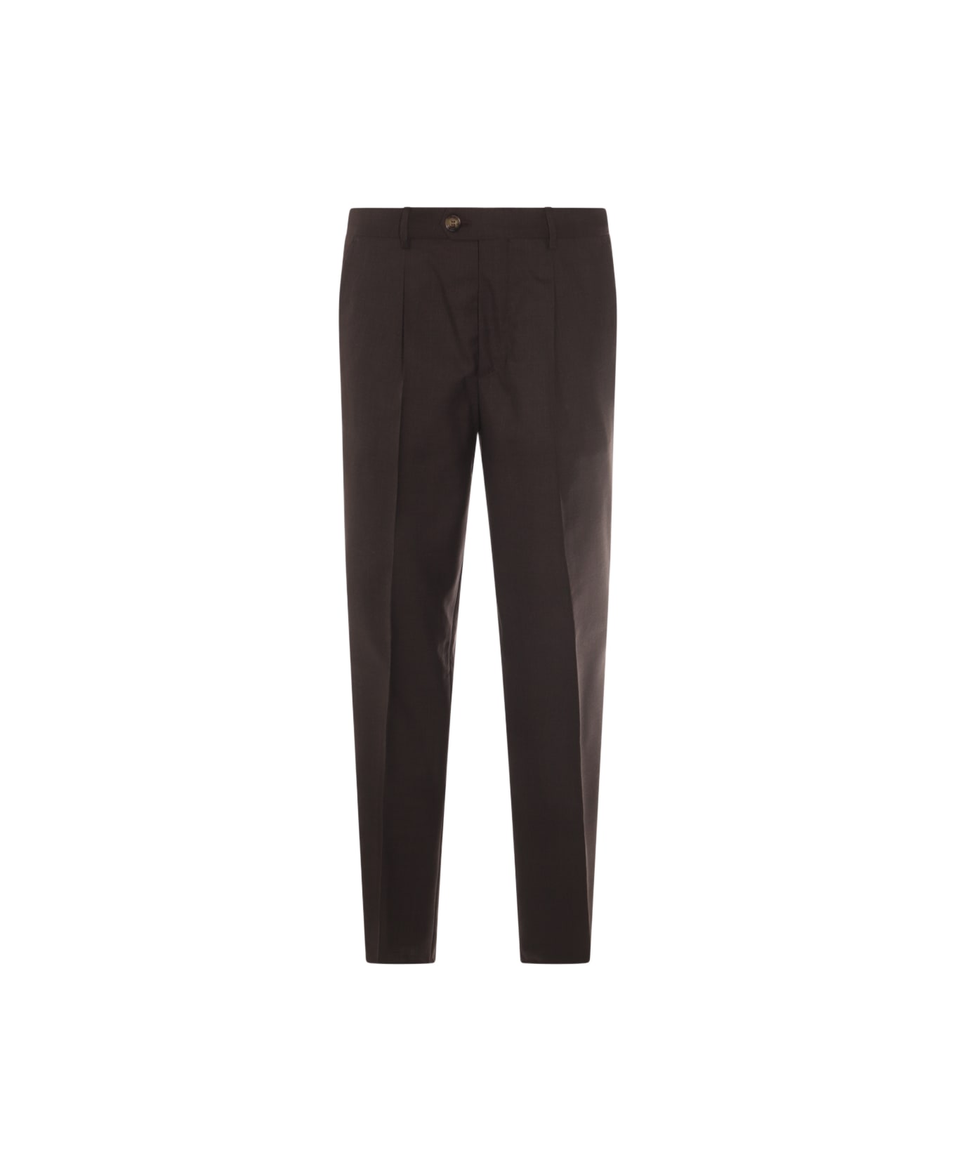 Brunello Cucinelli Brown Wool Pants