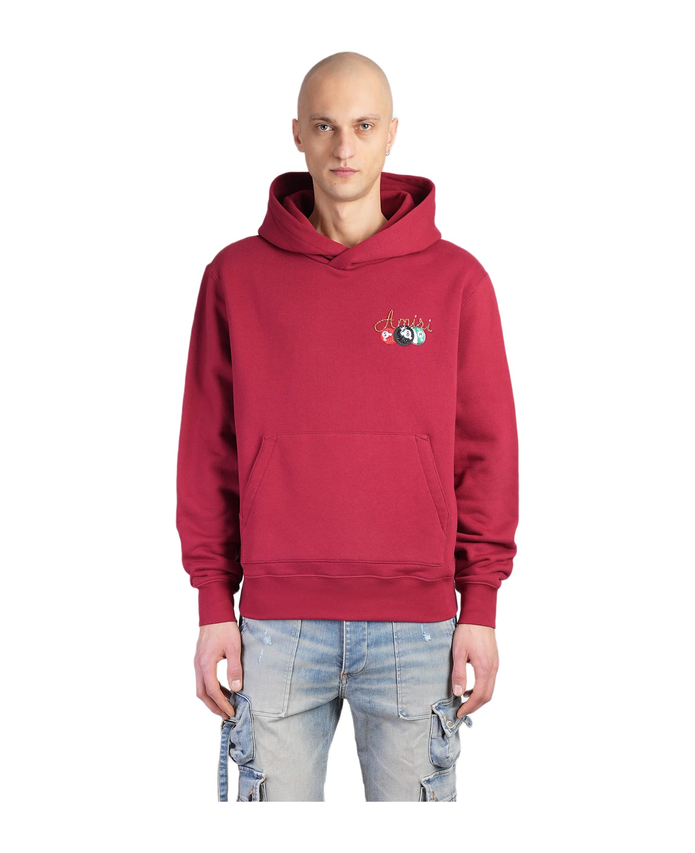 AMIRI Sweatshirt In Bordeaux Cotton - bordeaux