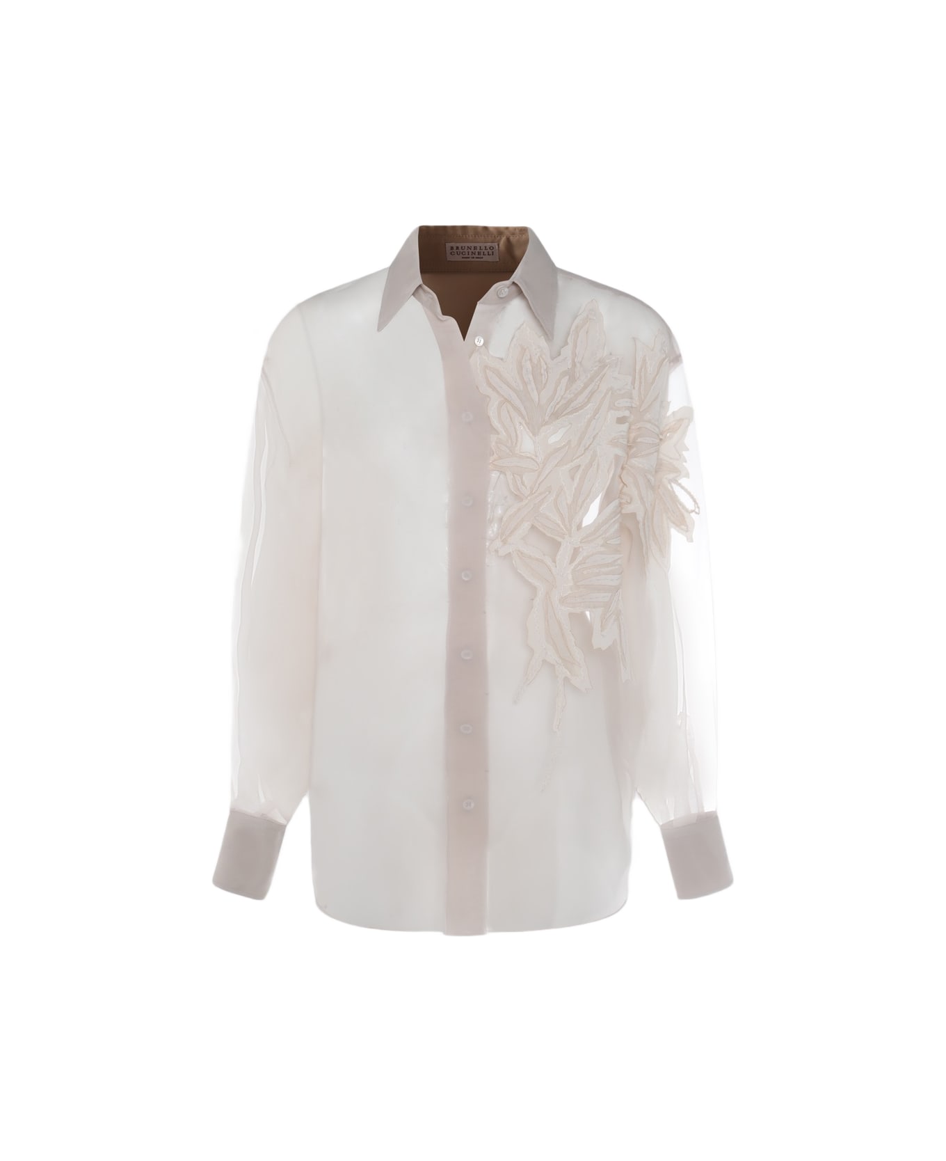 Brunello Cucinelli Beige Silk Shirt - Beige