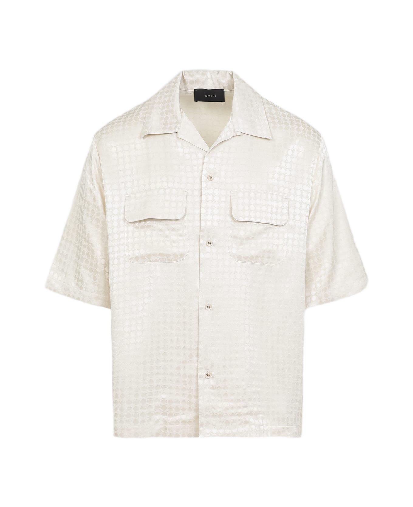 AMIRI Quad Jacquard Camp Shirt - Alabaster