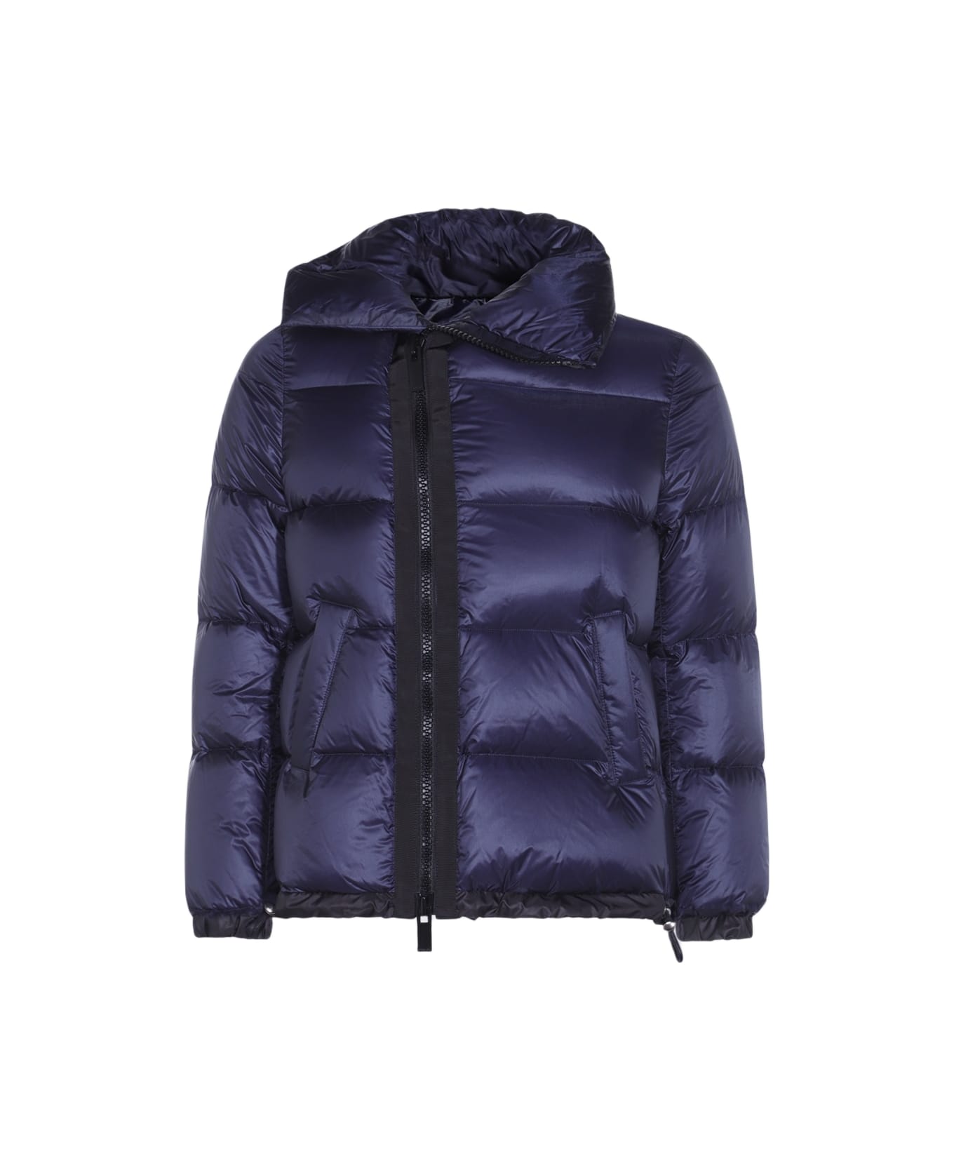 Sacai Dark Blue Nylon Down Jacket - Blue