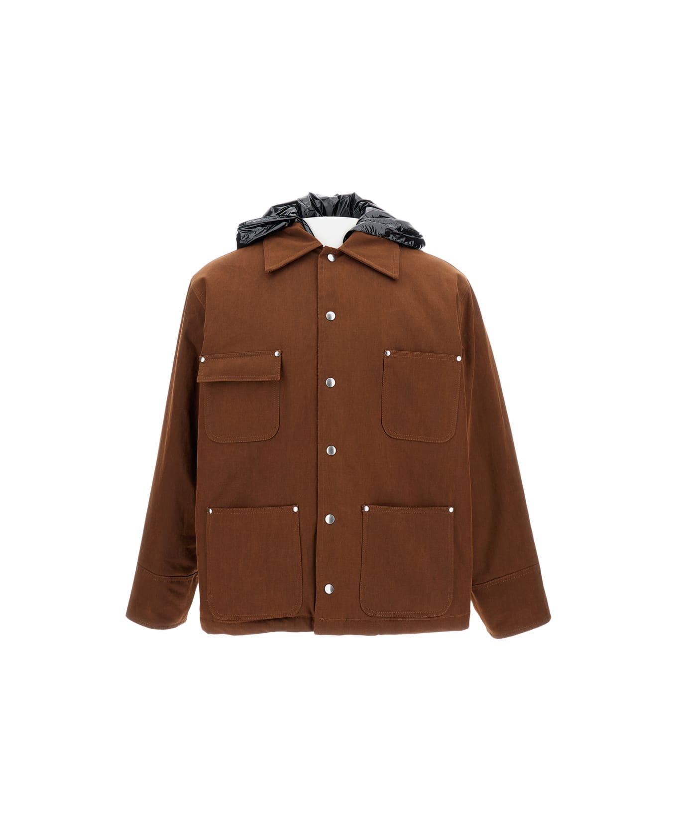 Plan C Hooded Jacket - Brown
