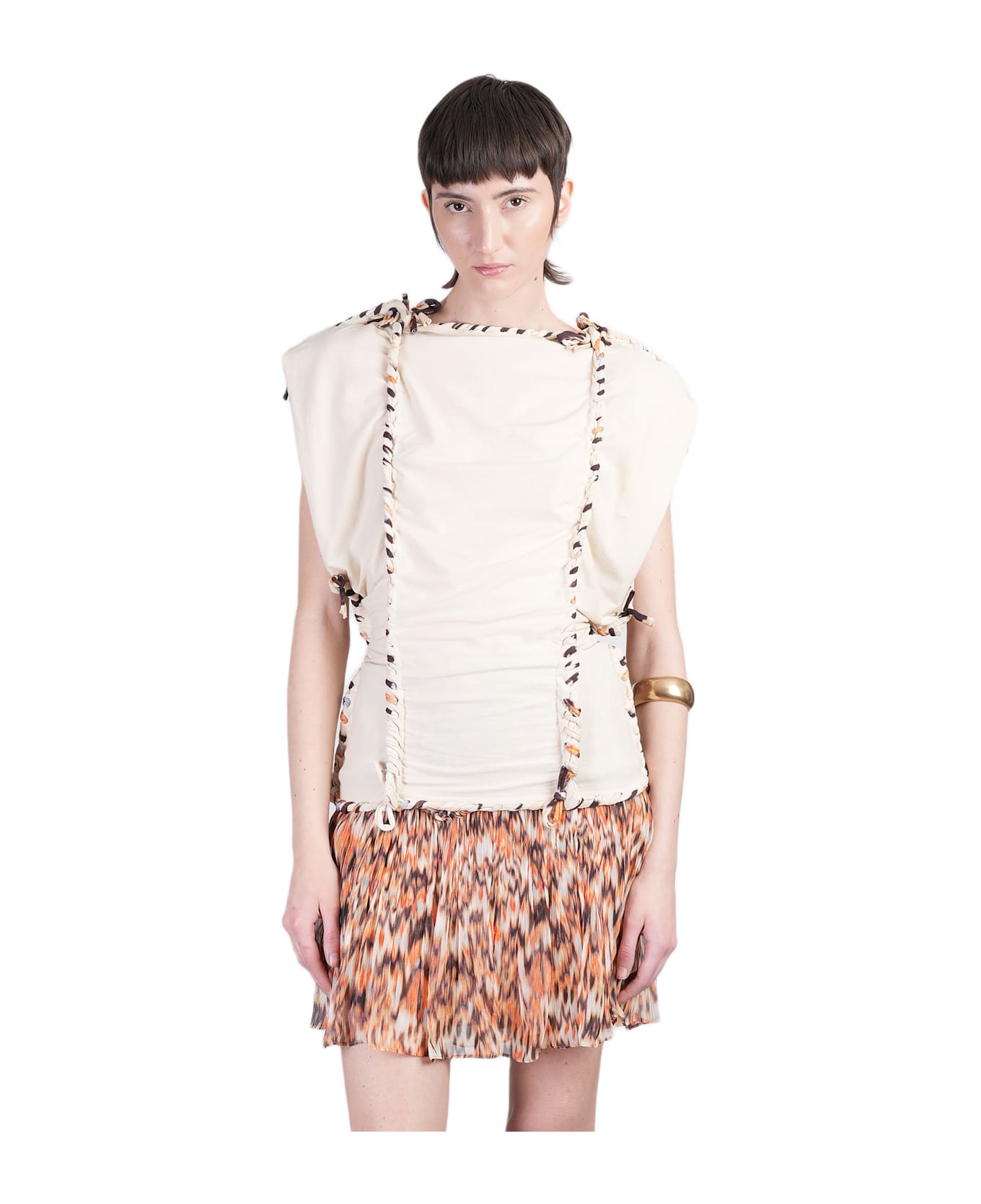 Isabel Marant Zohra Topwear In Beige Cotton - beige トップス